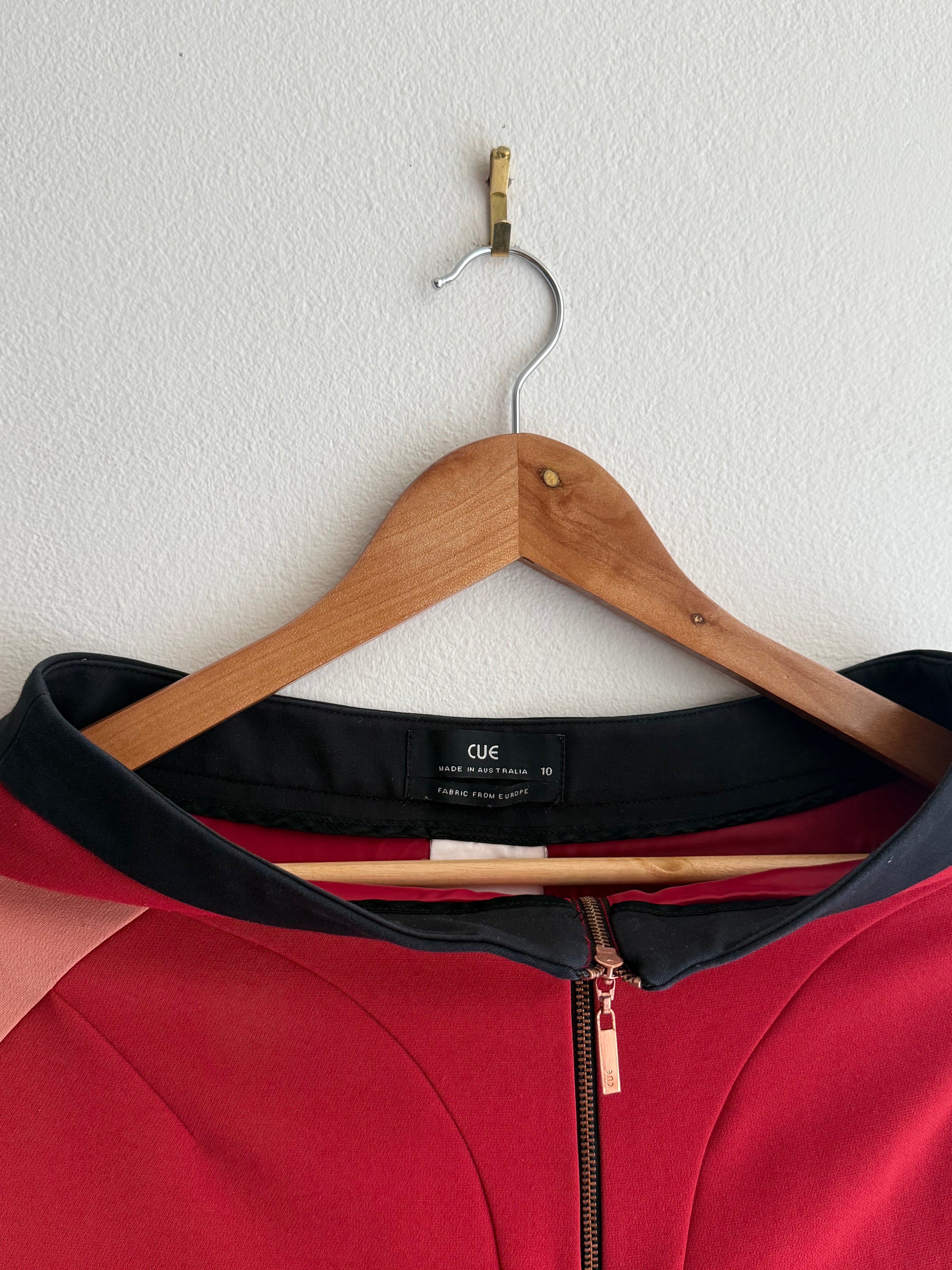 Cue Tailored Red Flared Pants
