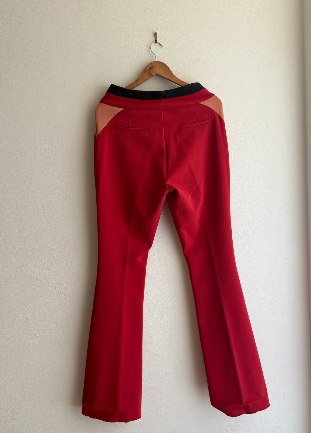Cue Tailored Red Flared Pants