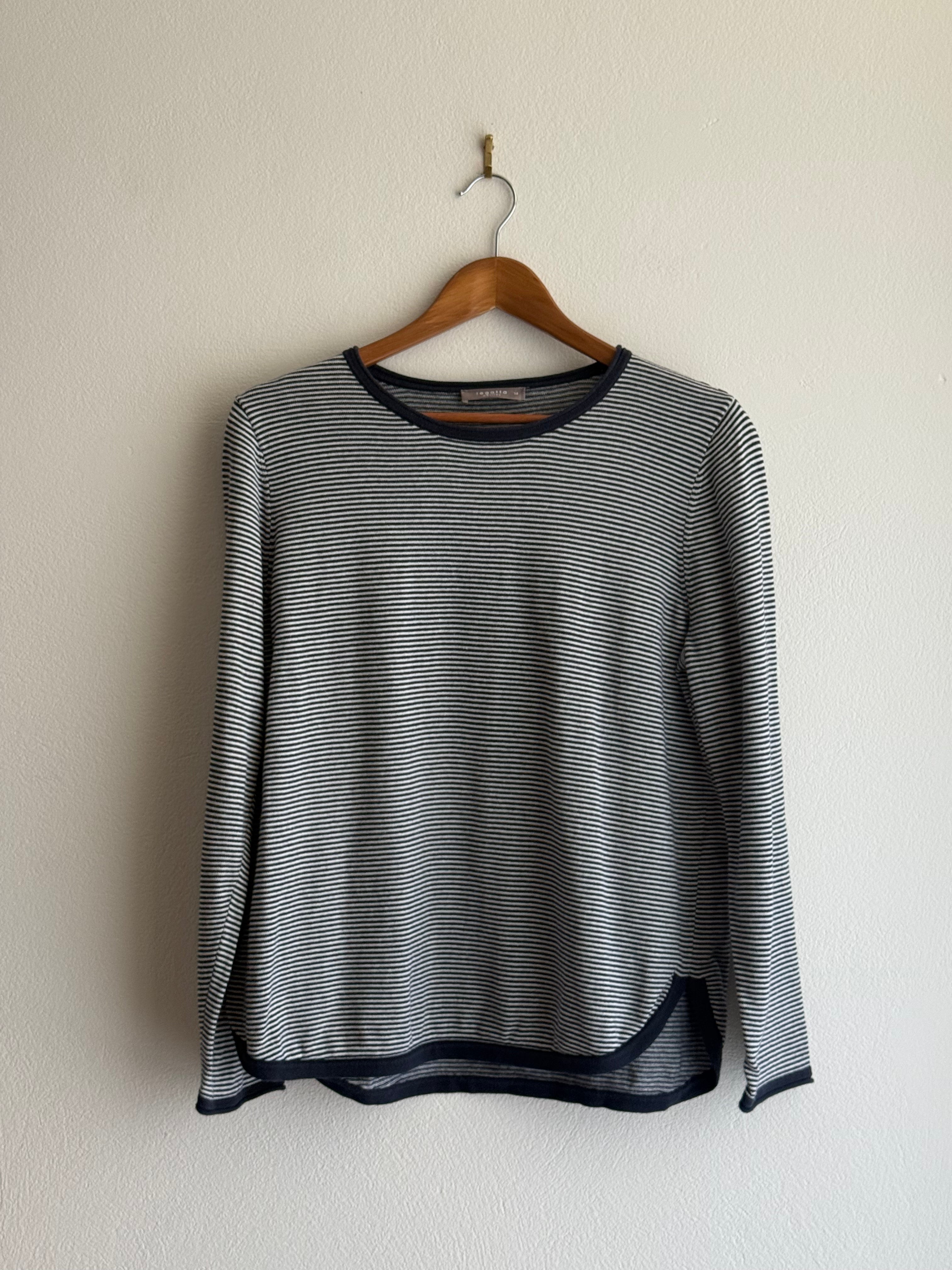 Regatta Navy & White Stripe Knit Jumper