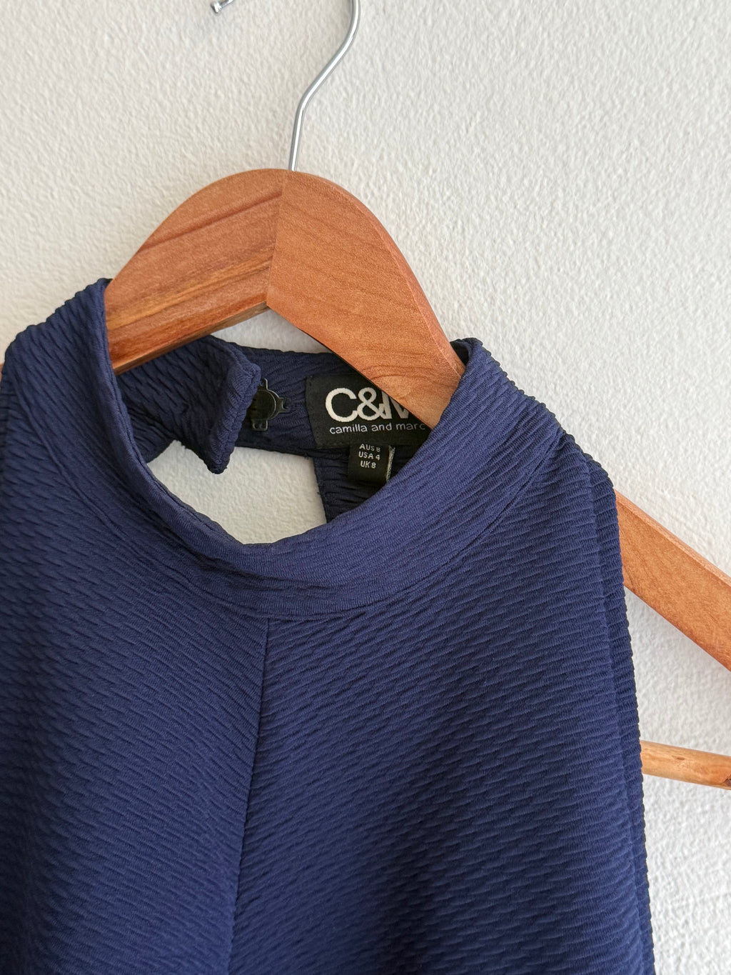 Camilla & Marc Textured Backless Dress
