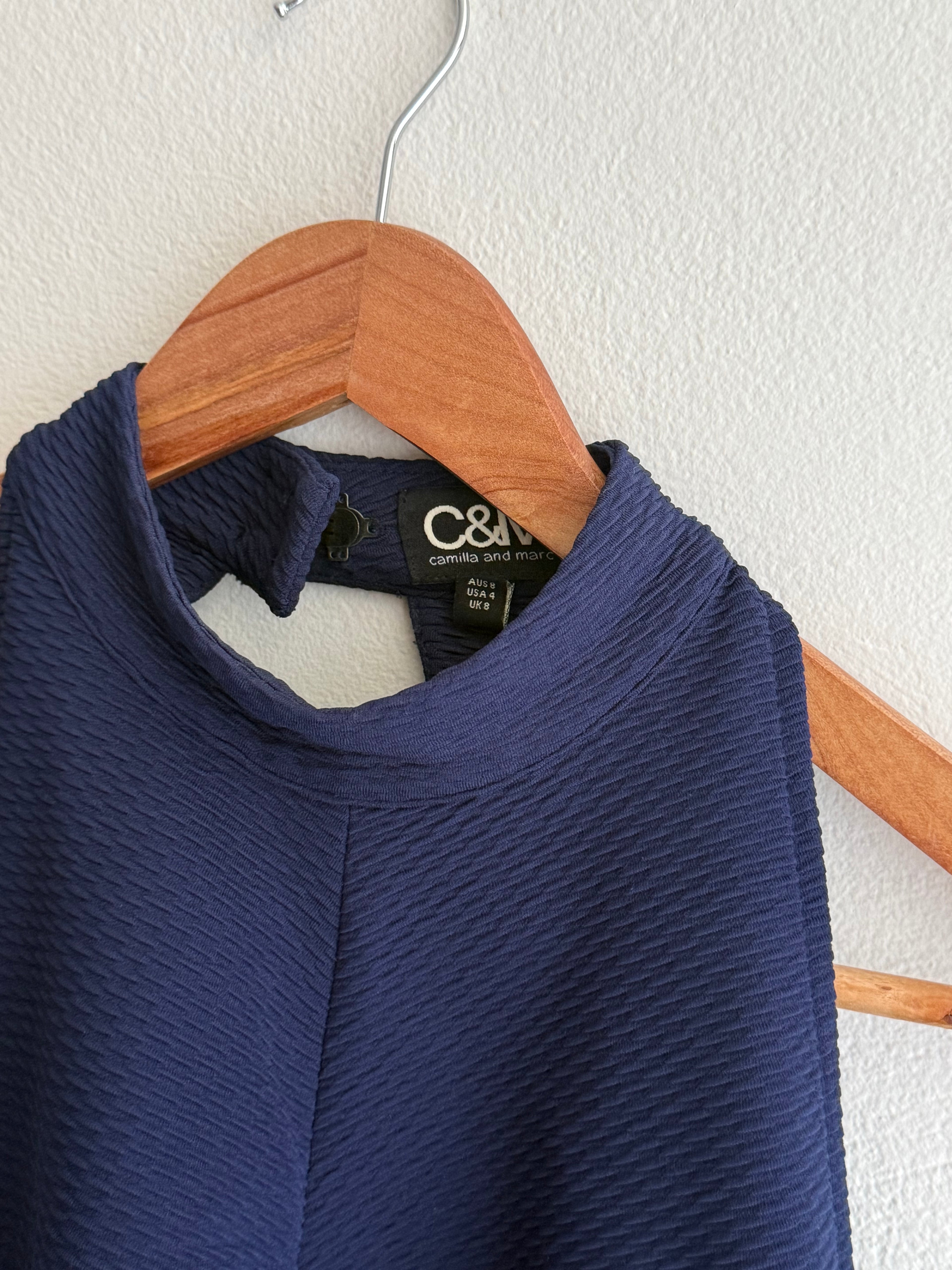 Camilla & Marc Textured Backless Dress
