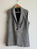 Portmans Grey Check Longline Vest Top