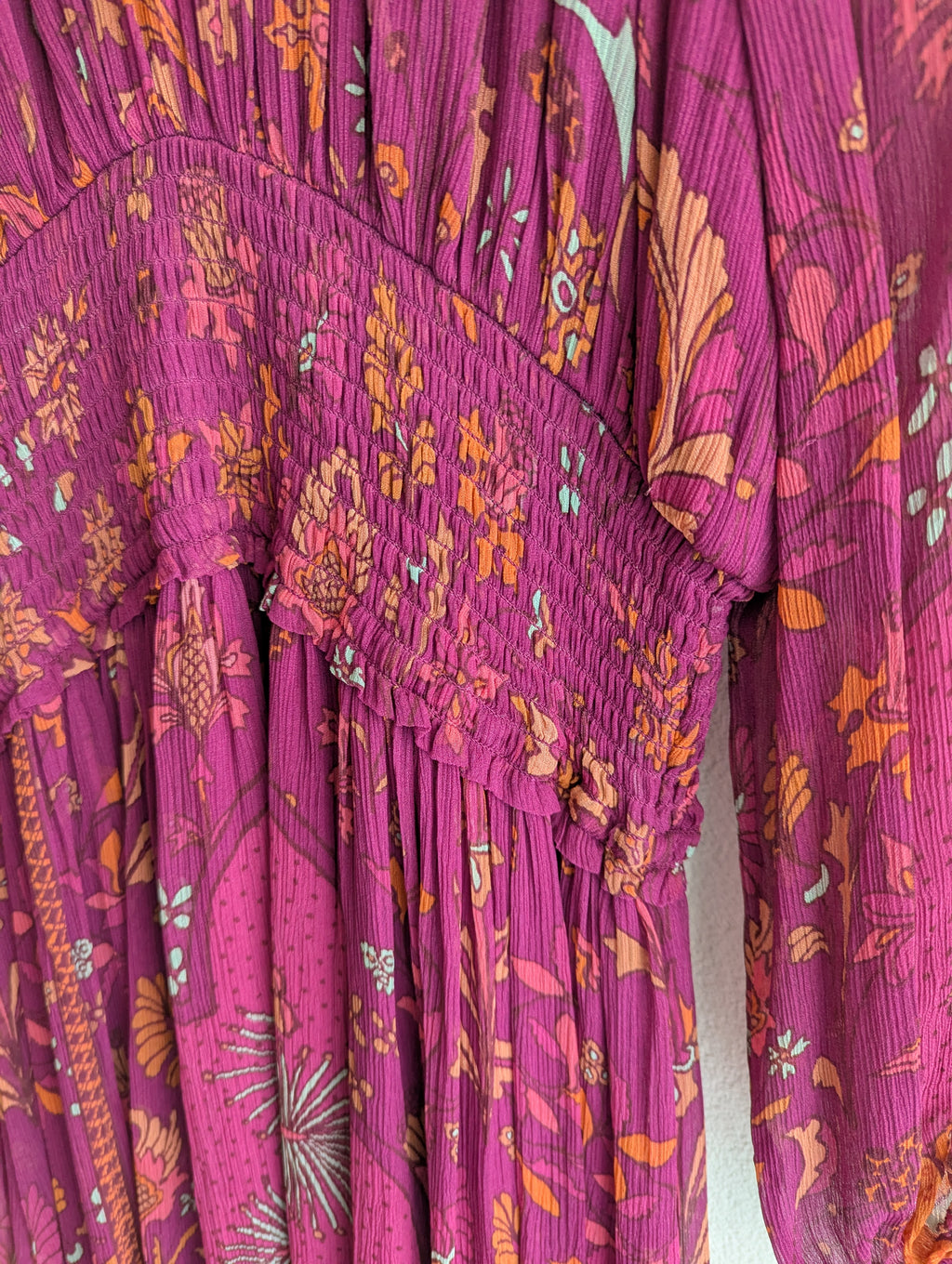 Tigerlily Magenta Long Sleeve Dress