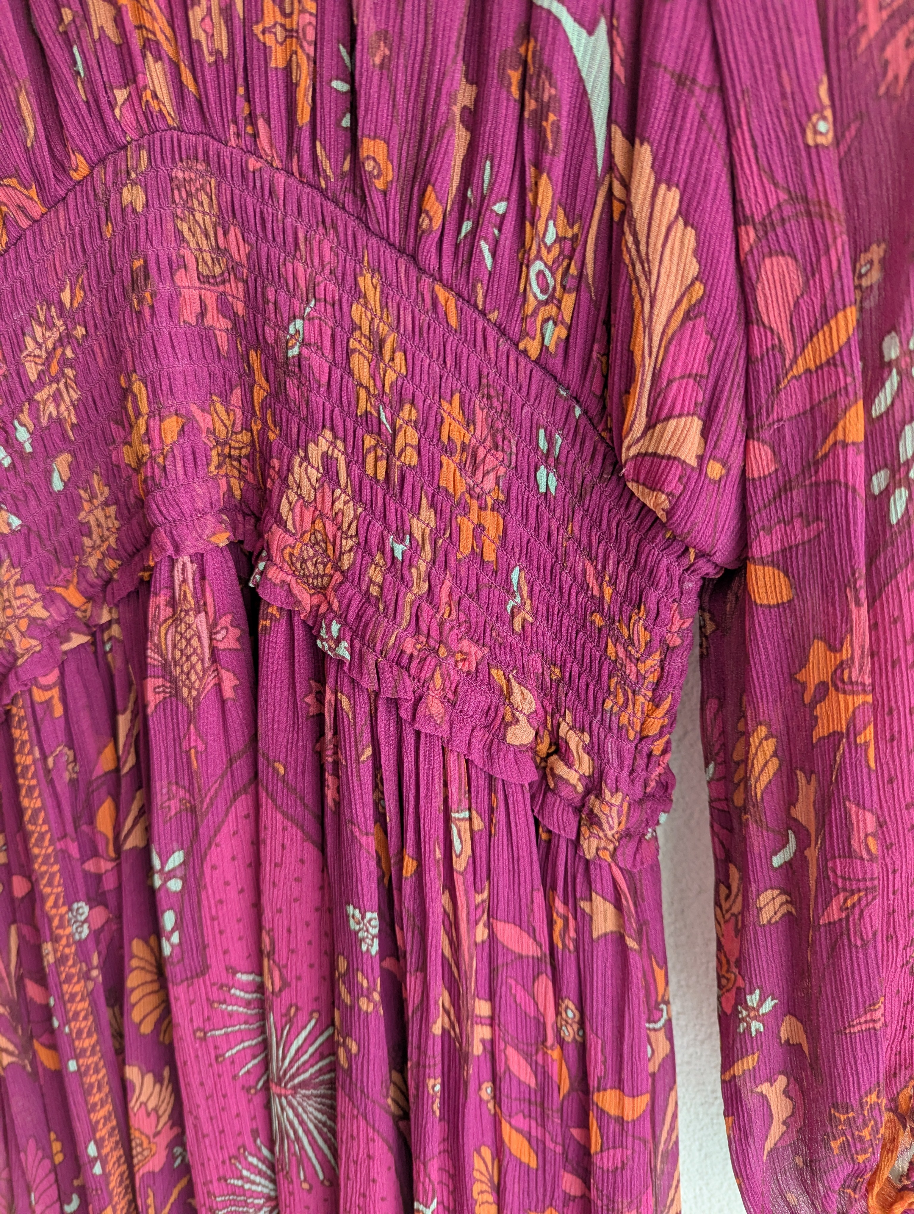 Tigerlily Magenta Long Sleeve Dress