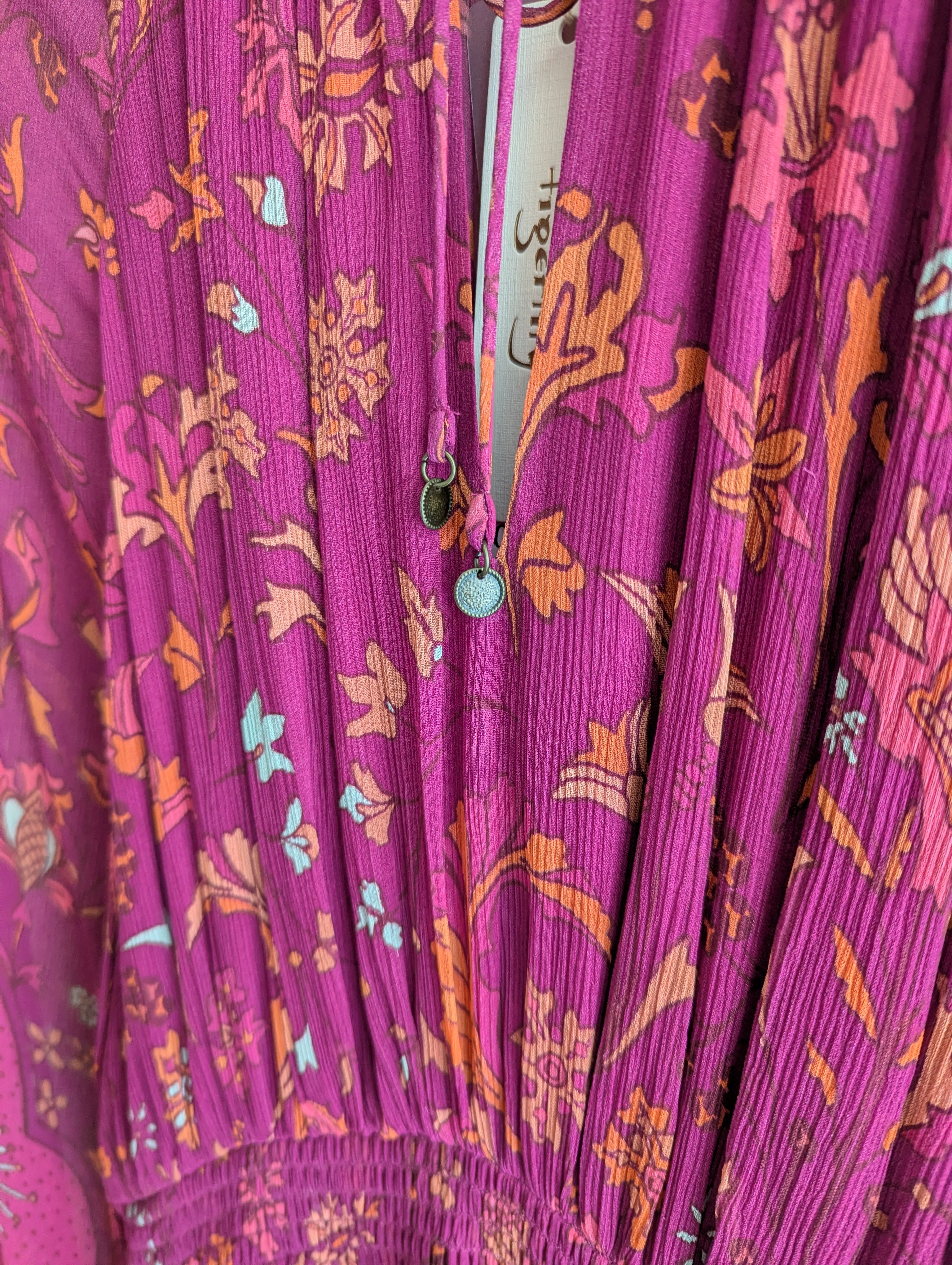Tigerlily Magenta Long Sleeve Dress