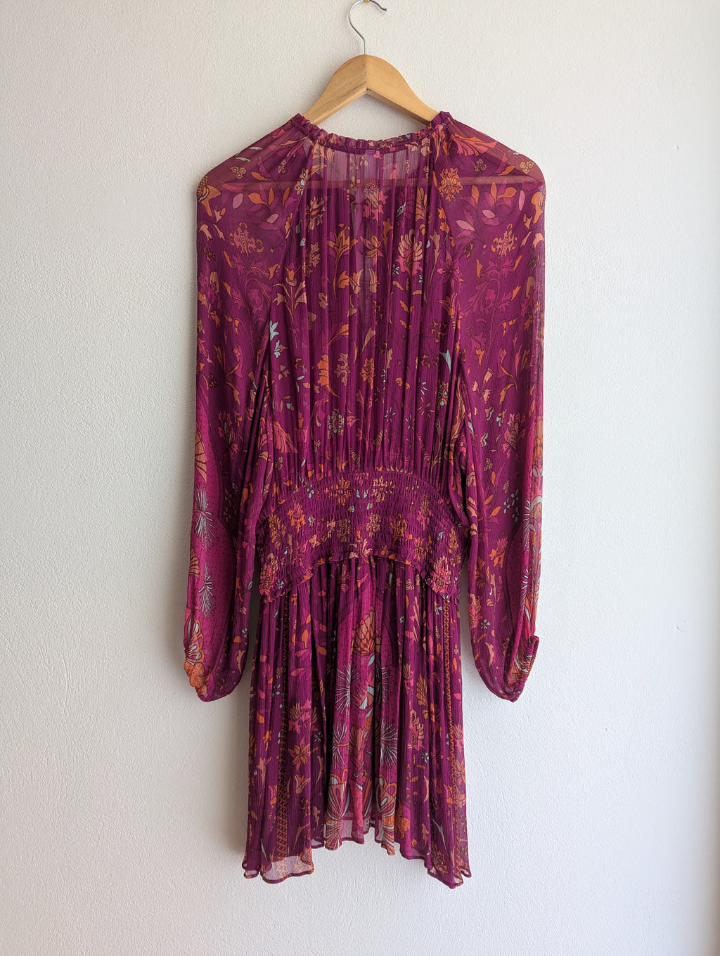 Tigerlily Magenta Long Sleeve Dress
