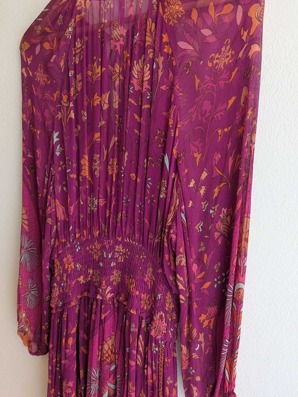 Tigerlily Magenta Long Sleeve Dress