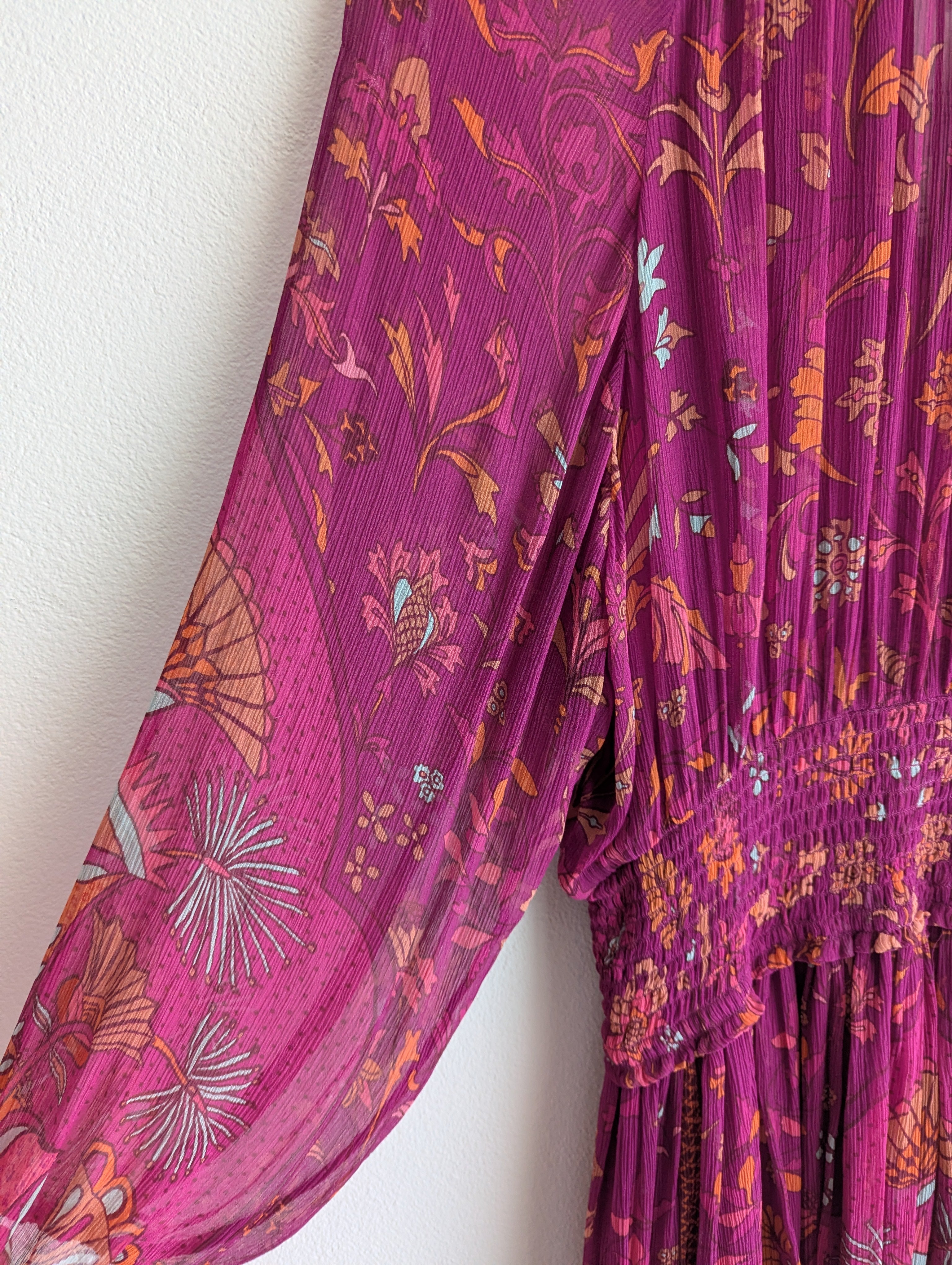 Tigerlily Magenta Long Sleeve Dress