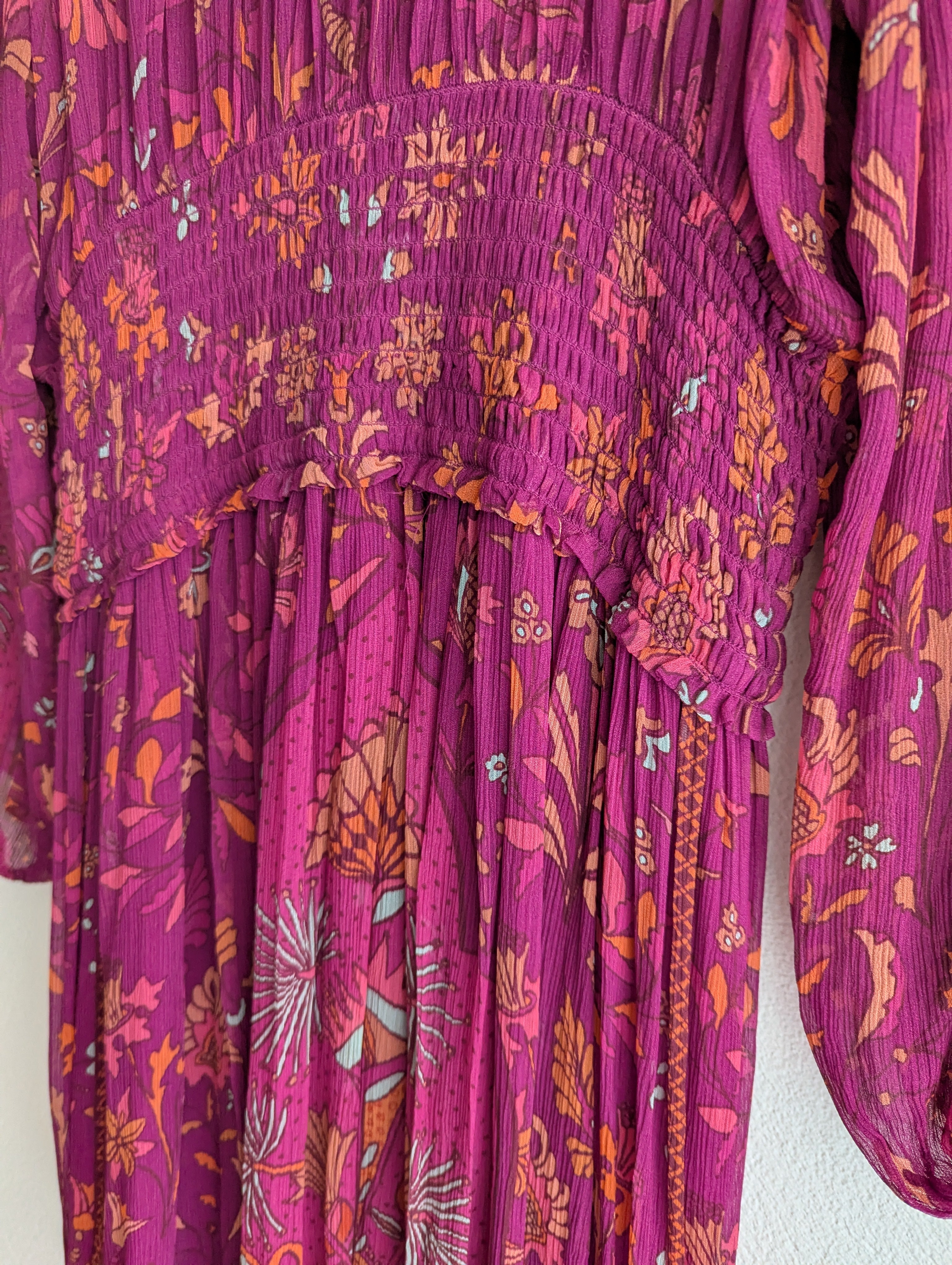 Tigerlily Magenta Long Sleeve Dress