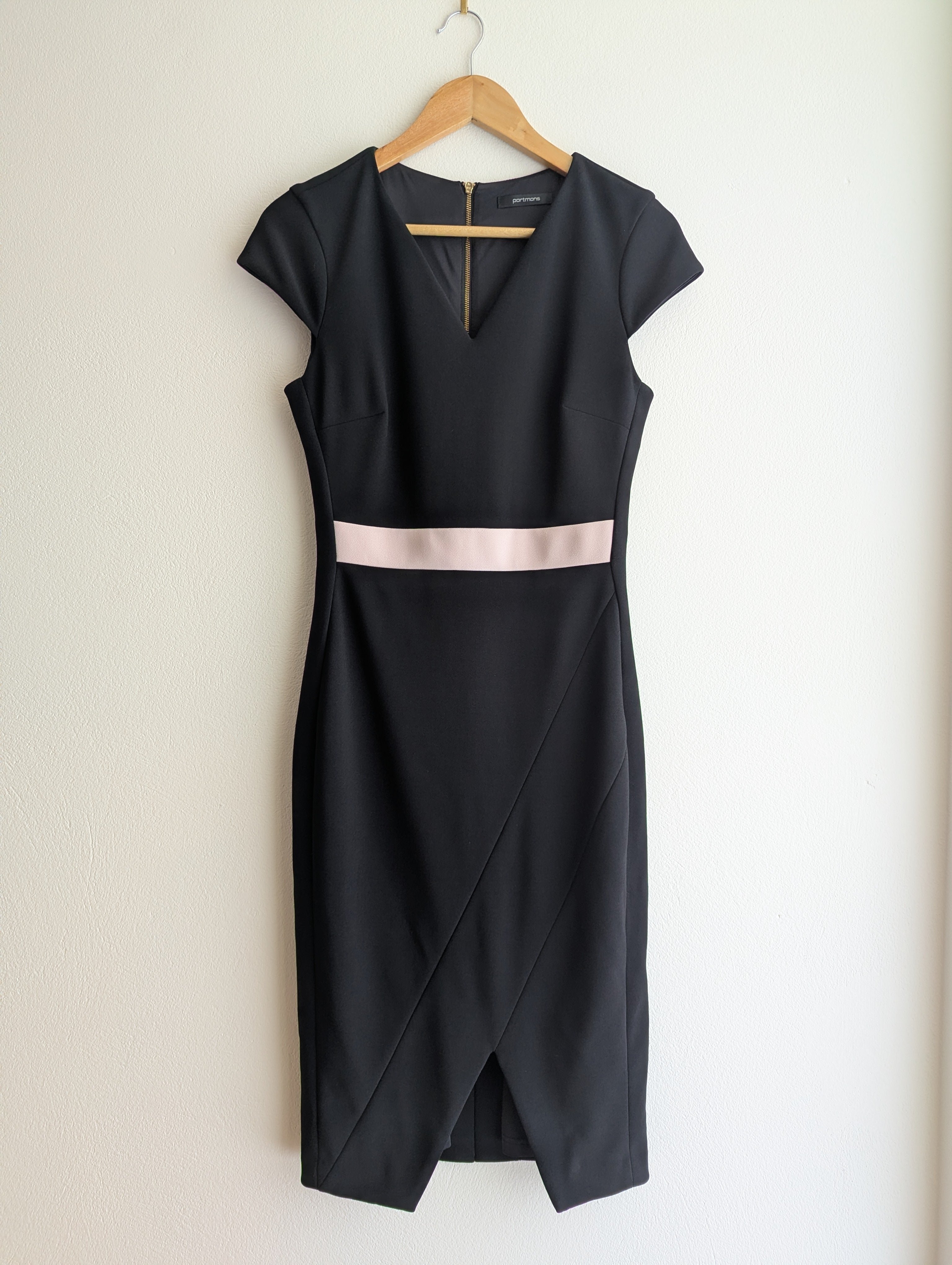 Portmans Contrast Crepe Dress