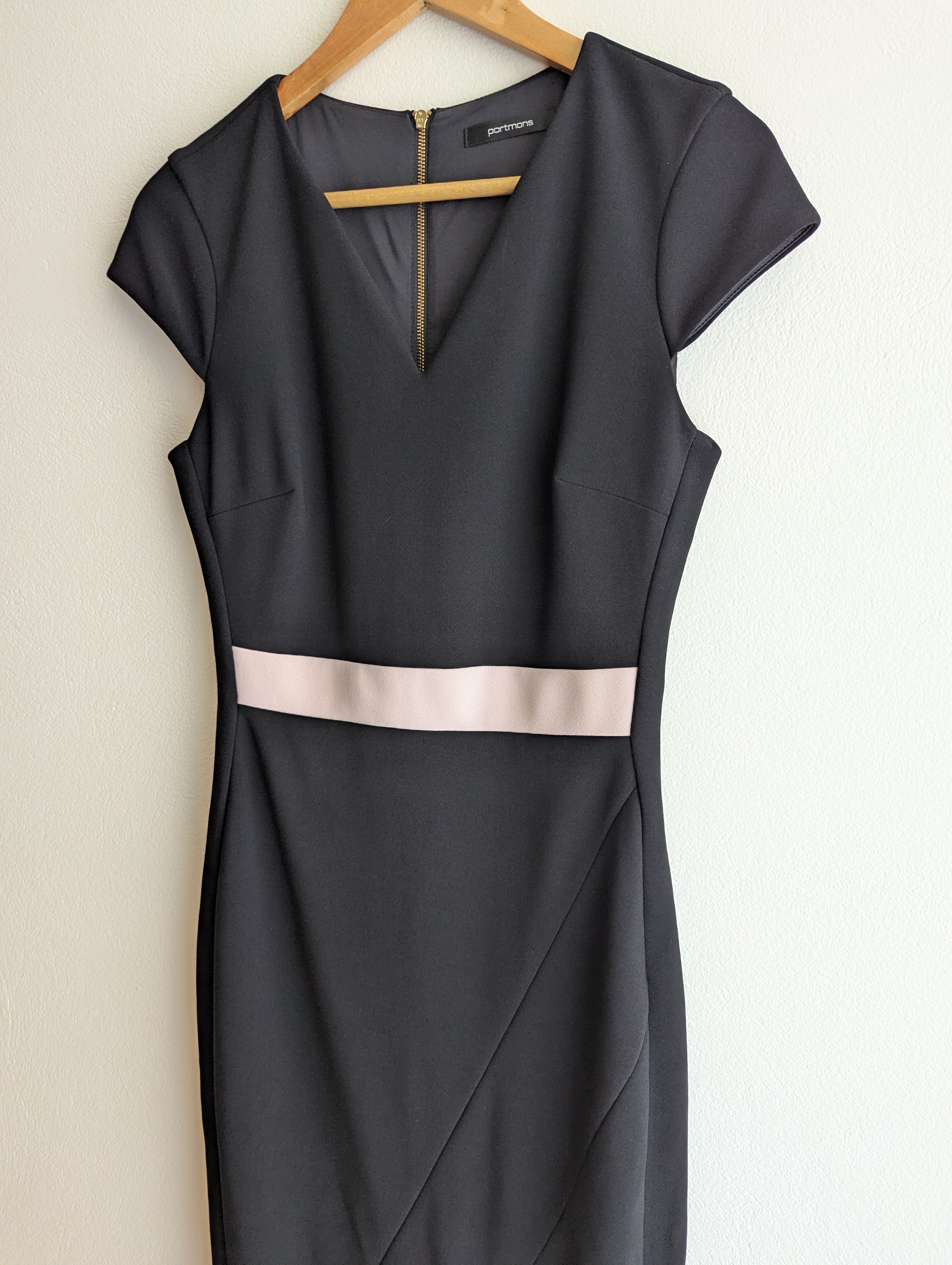 Portmans Contrast Crepe Dress
