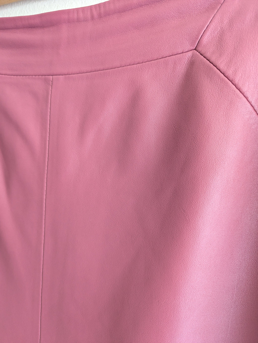 Portmans Burgundy Genuine Leather Skirt