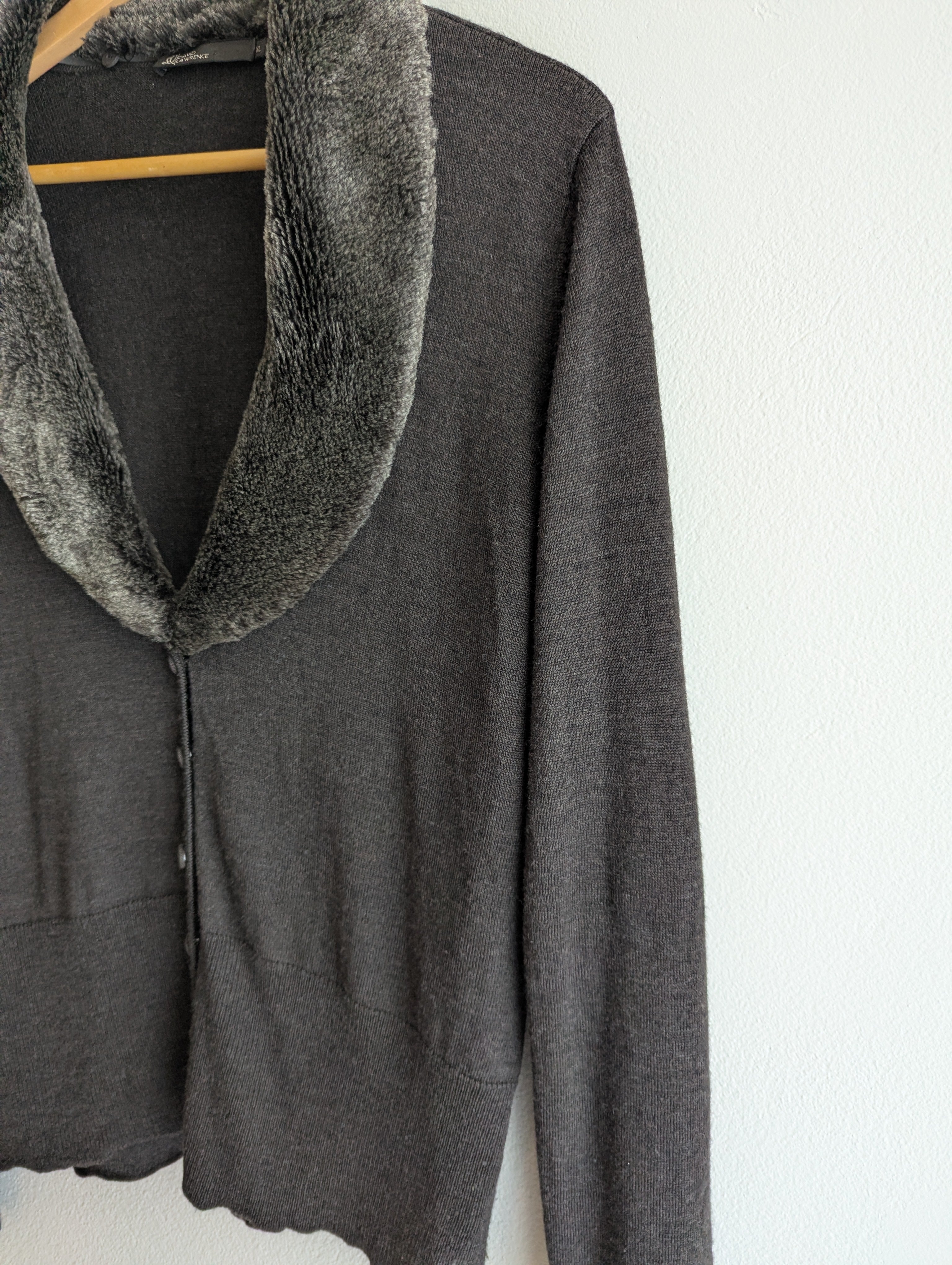 David Lawrence Merino Wool Cardigan