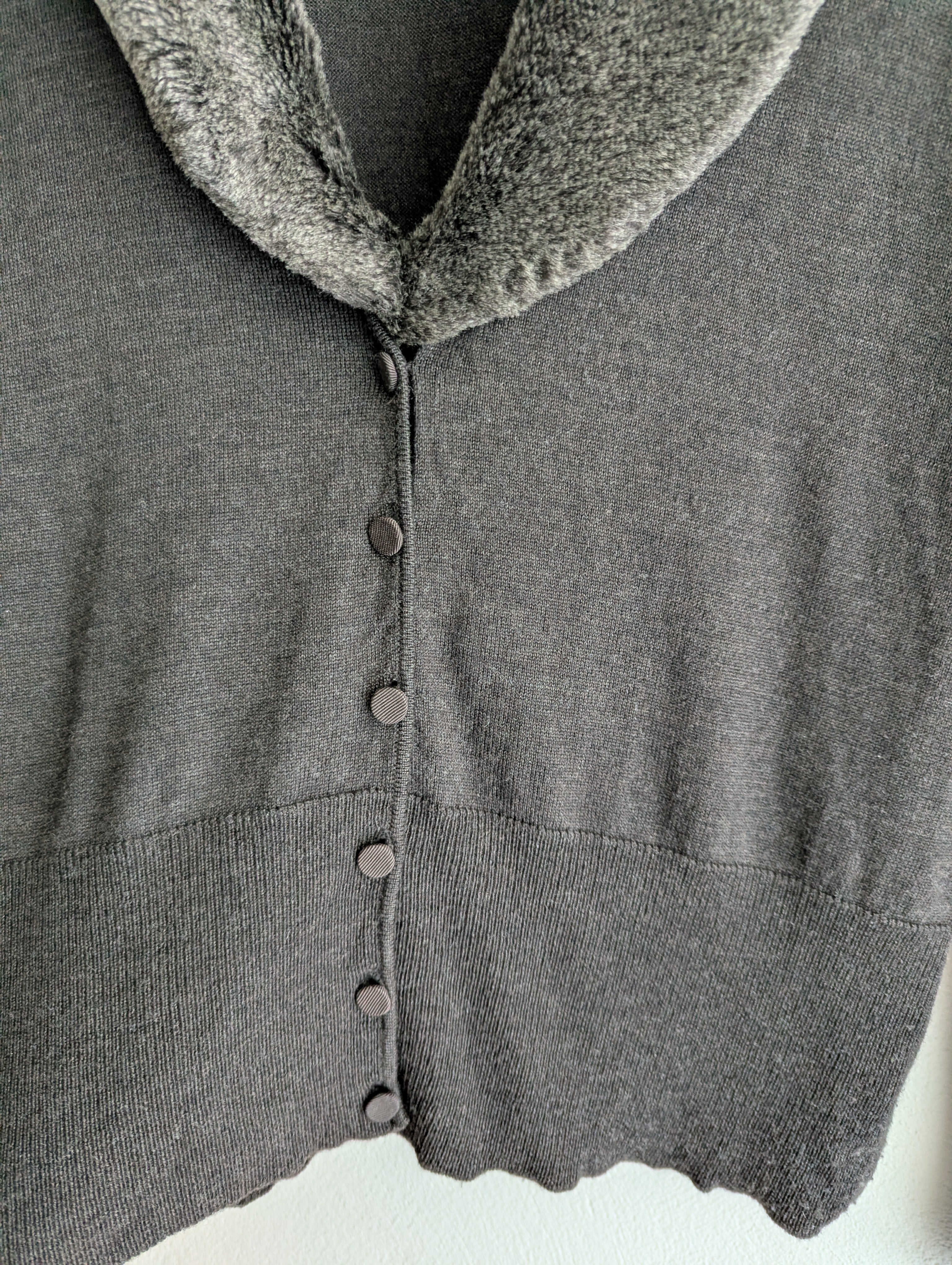 David Lawrence Merino Wool Cardigan