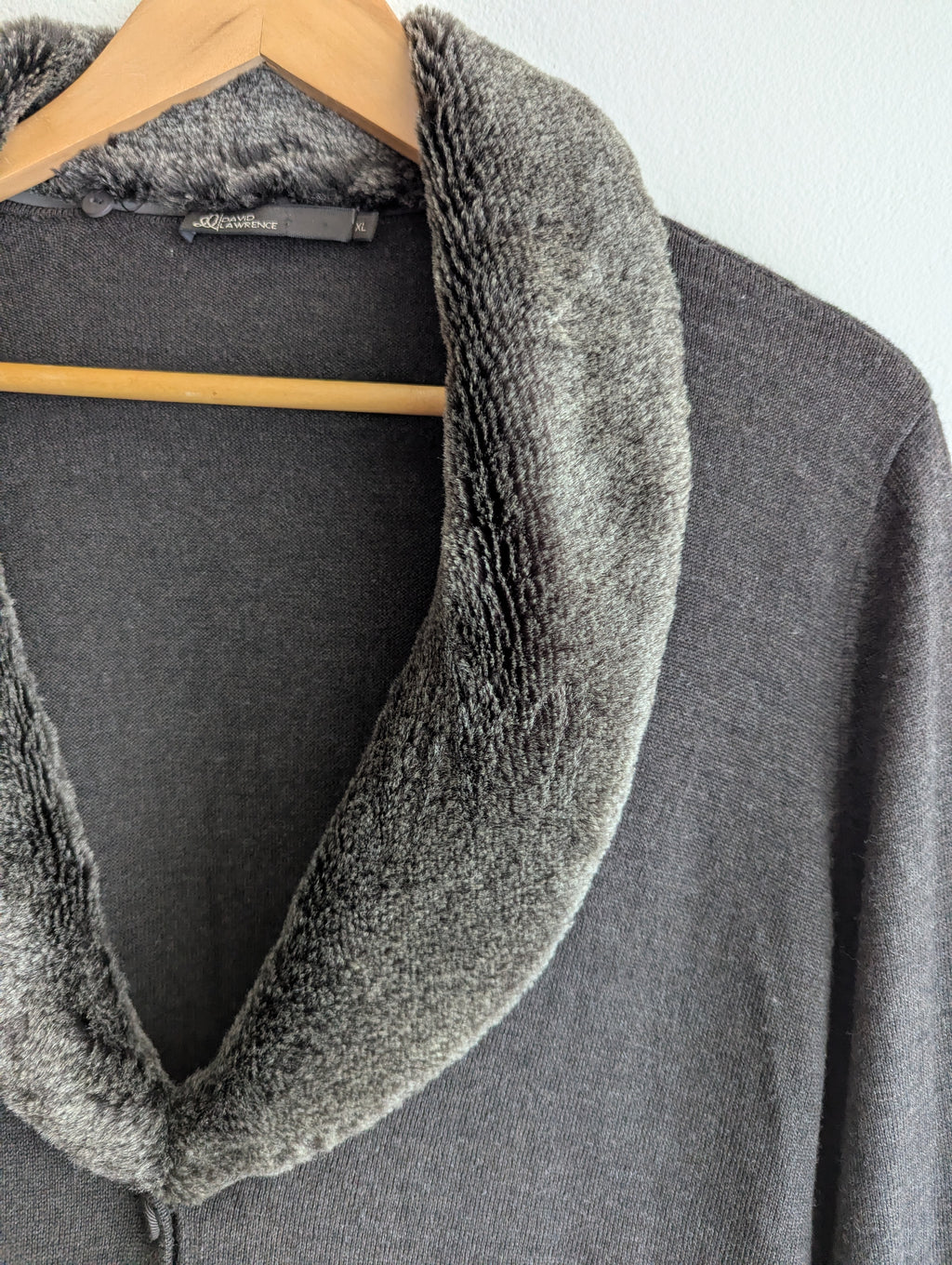 David Lawrence Merino Wool Cardigan