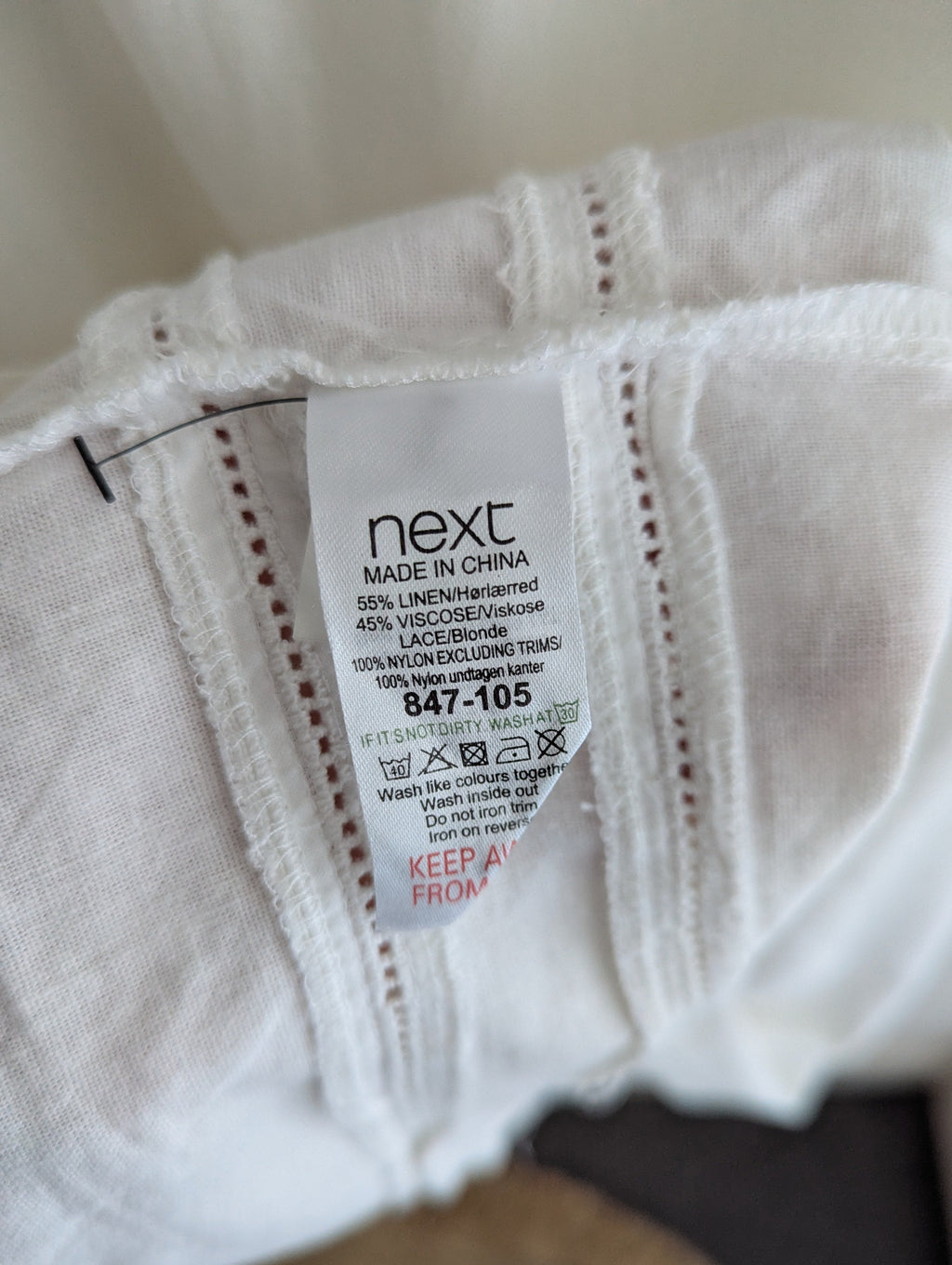 Next Linen Blend Shift Dress