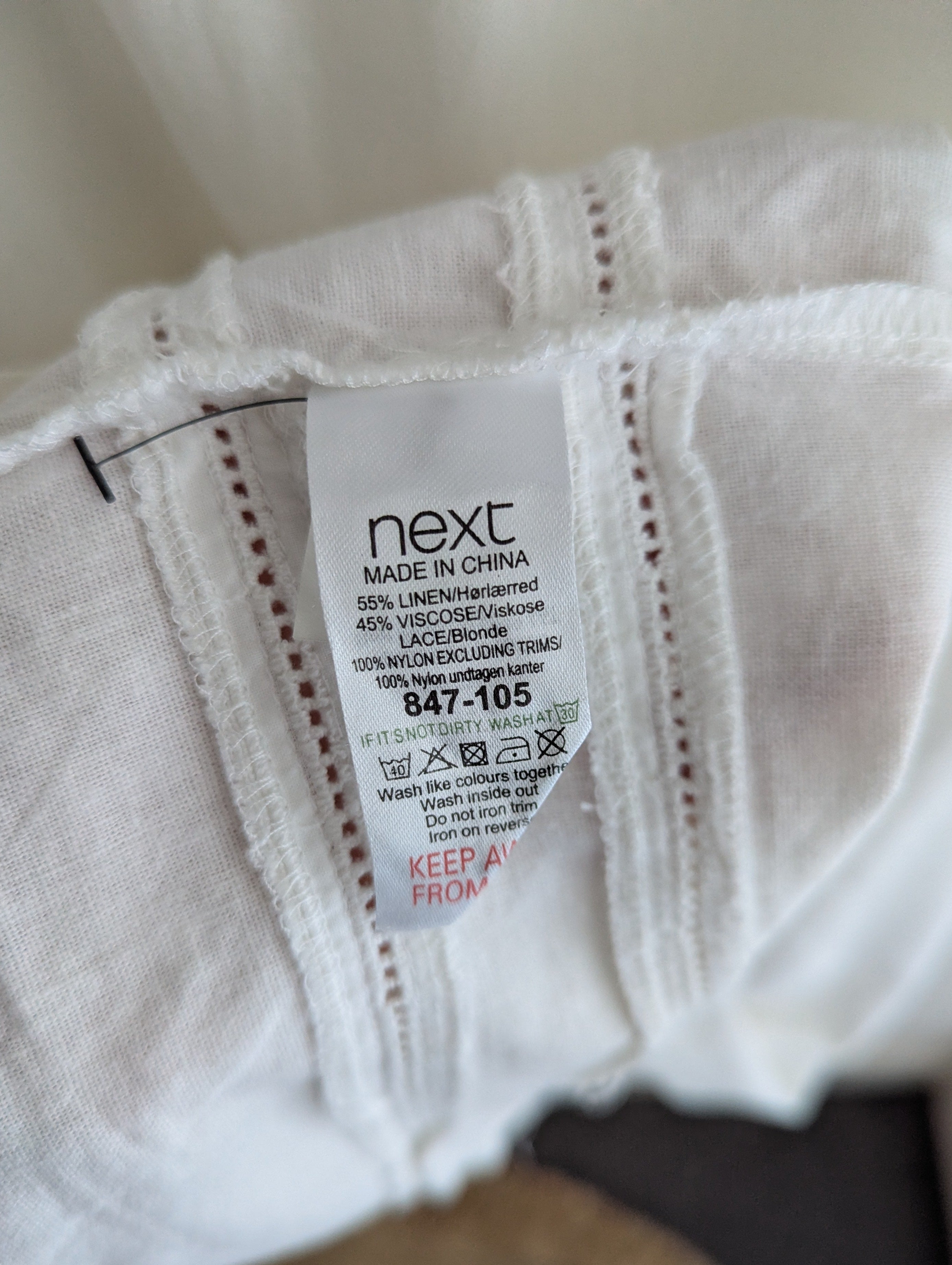 Next Linen Blend Shift Dress
