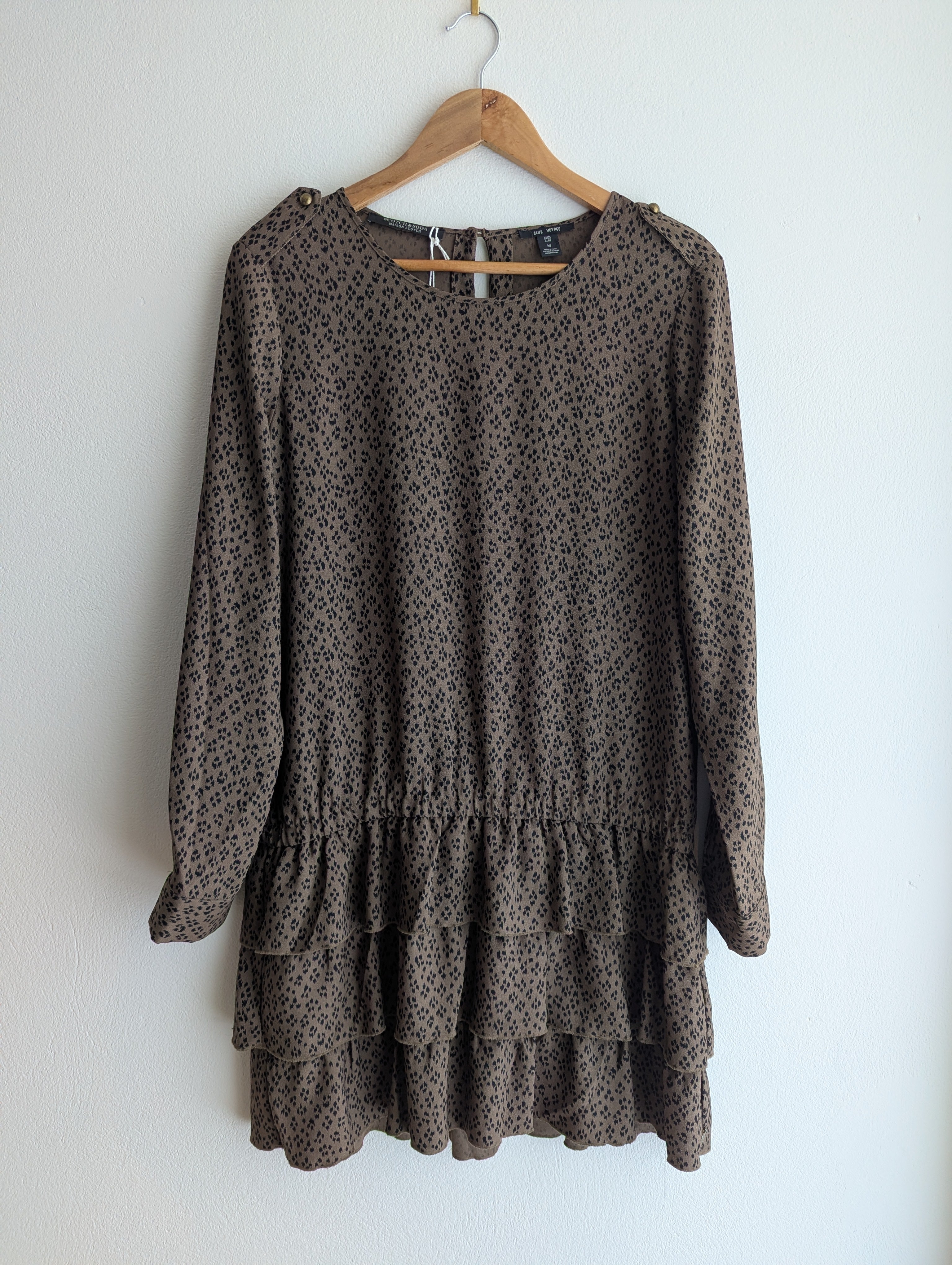 Scotch & Soda Animal Print Shift Dress