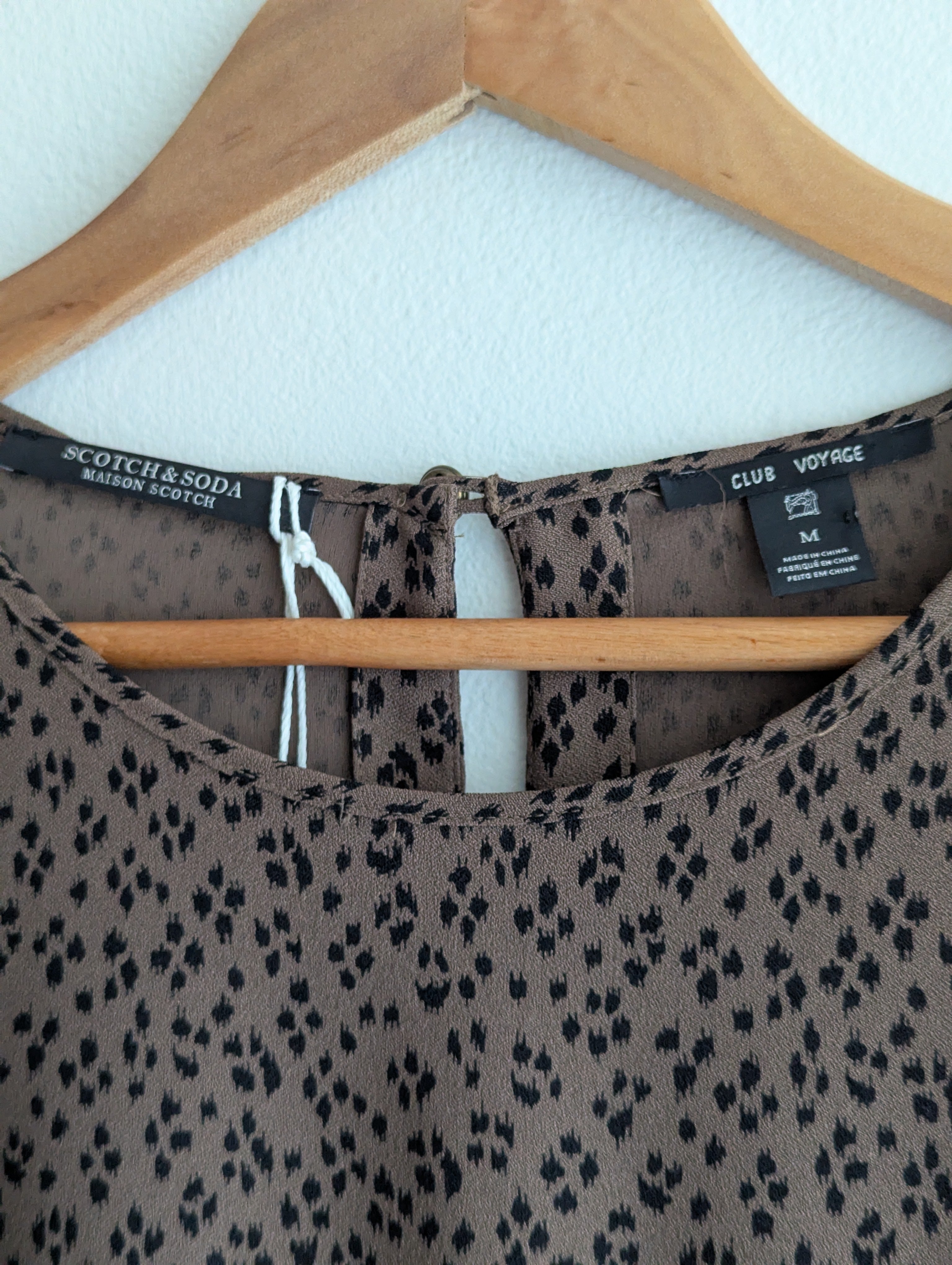 Scotch & Soda Animal Print Shift Dress