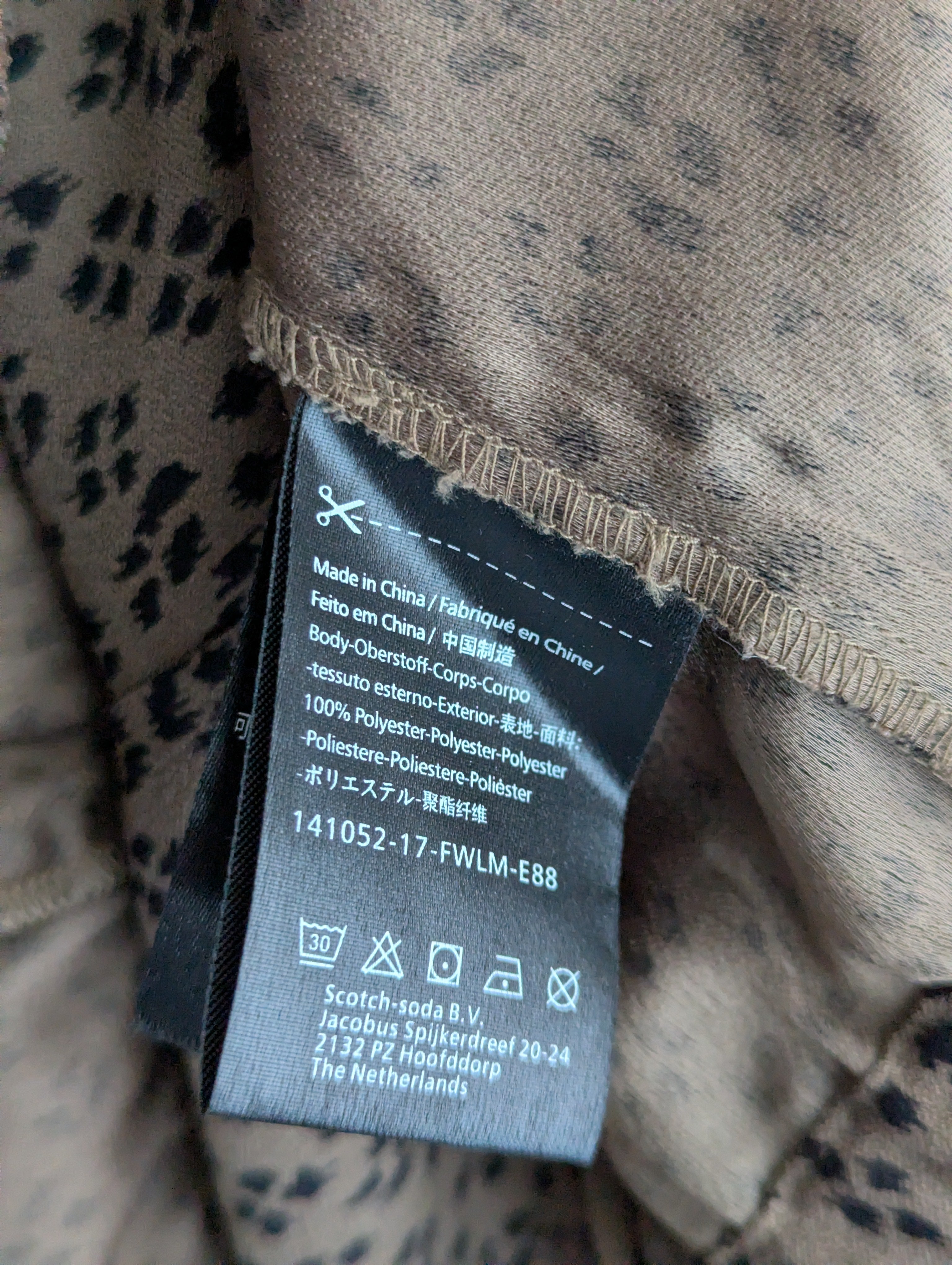 Scotch & Soda Animal Print Shift Dress