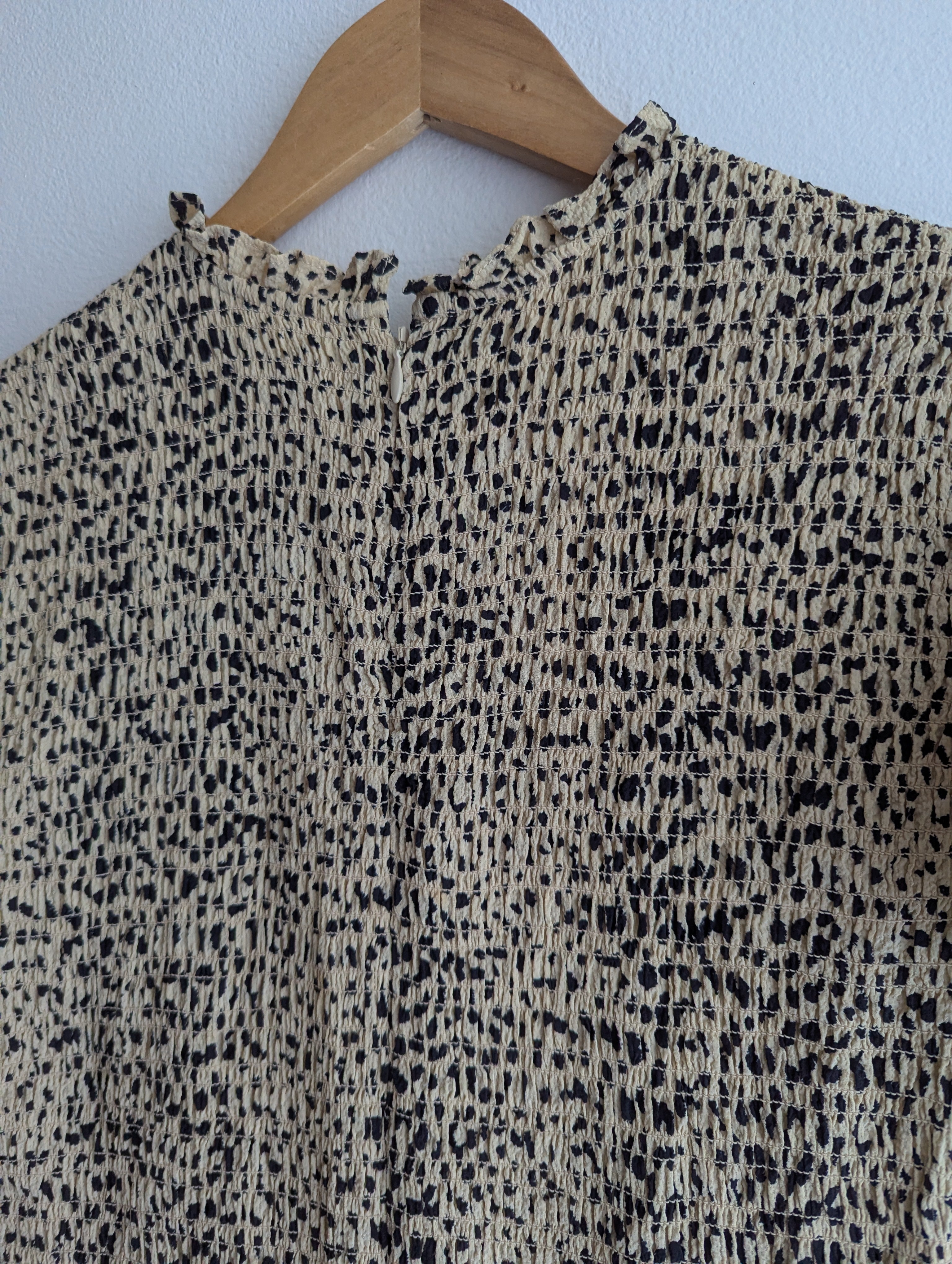 Seed Heritage Cheetah Print Shirred Dress