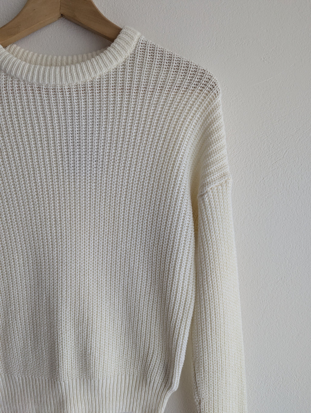 Urban Outfitters Ribbed Cream Jumper