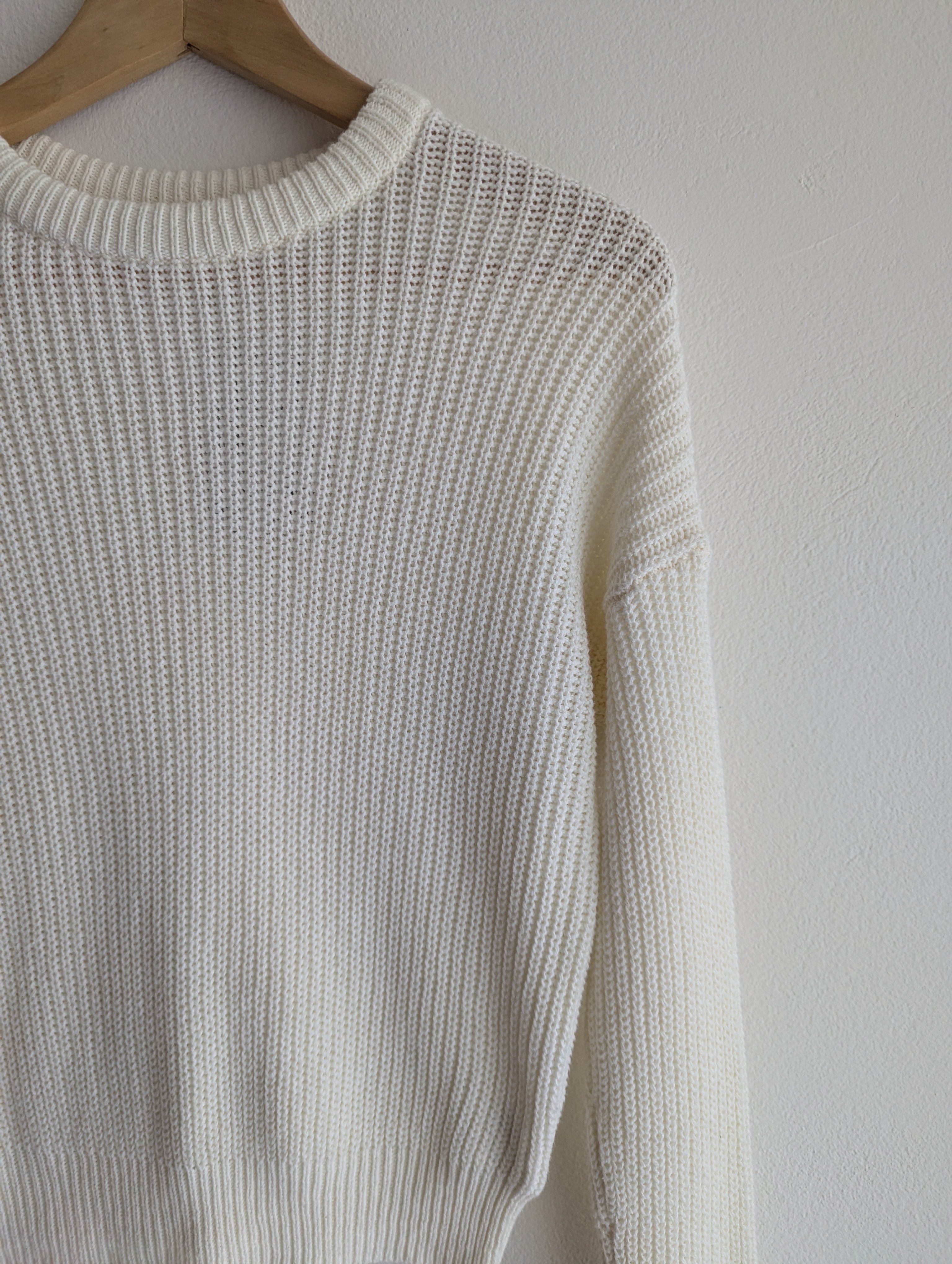 Urban Outfitters Ribbed Cream Jumper
