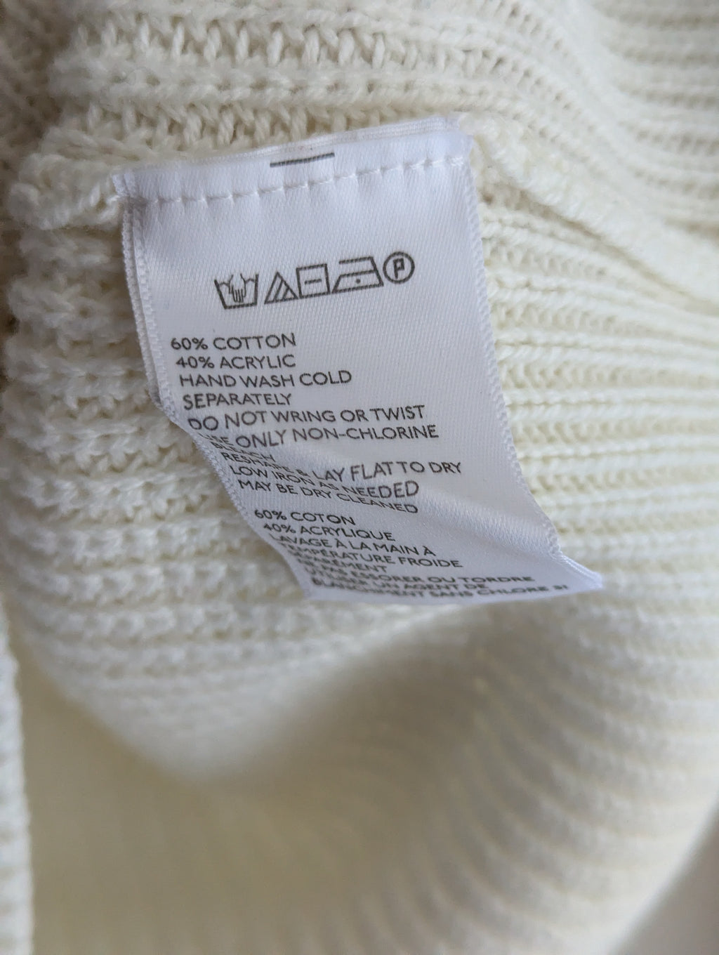 Urban Outfitters Ribbed Cream Jumper