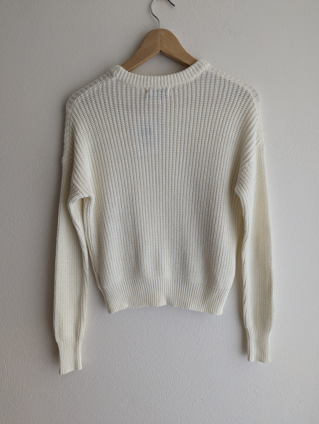 Urban Outfitters Ribbed Cream Jumper