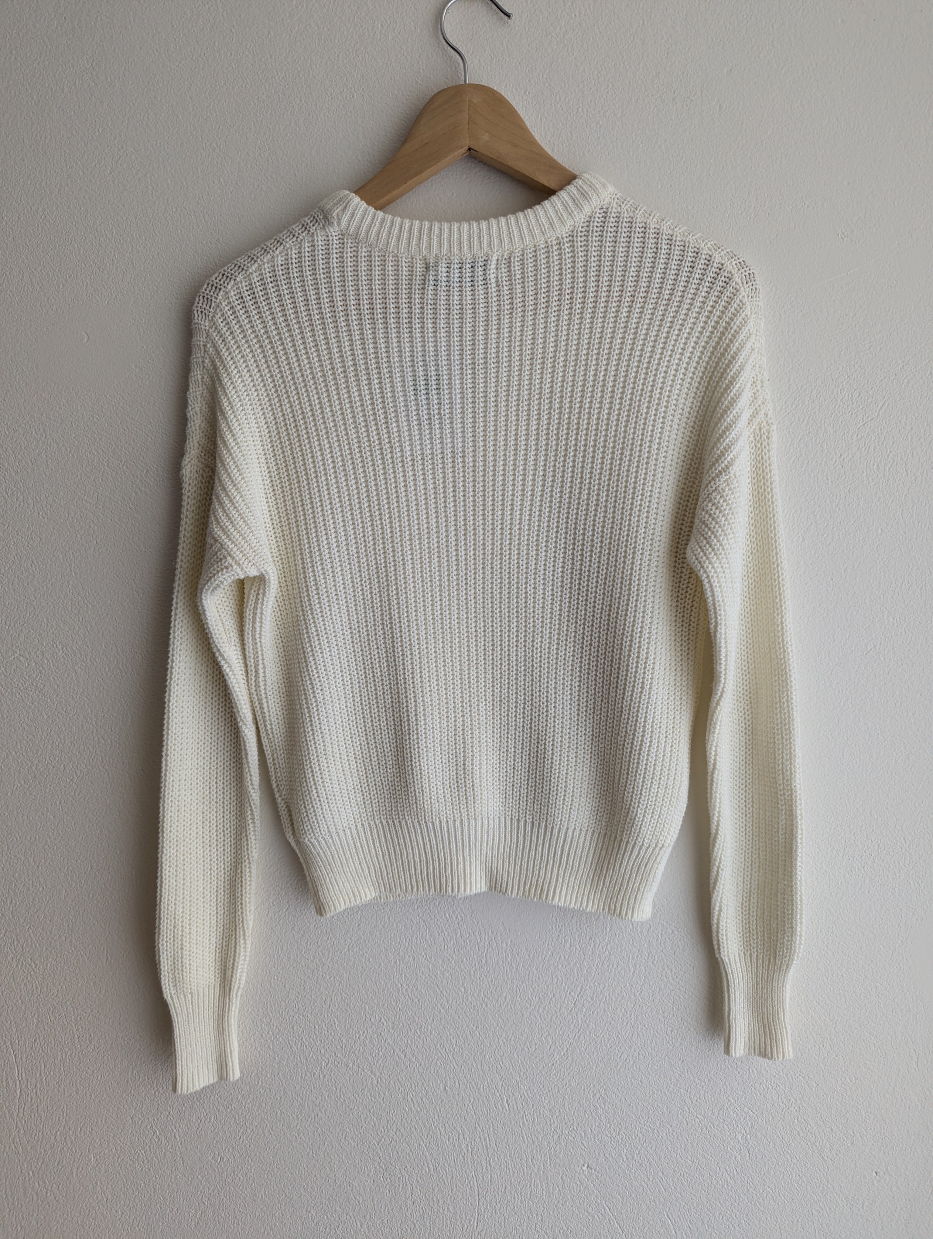 Urban Outfitters Ribbed Cream Jumper