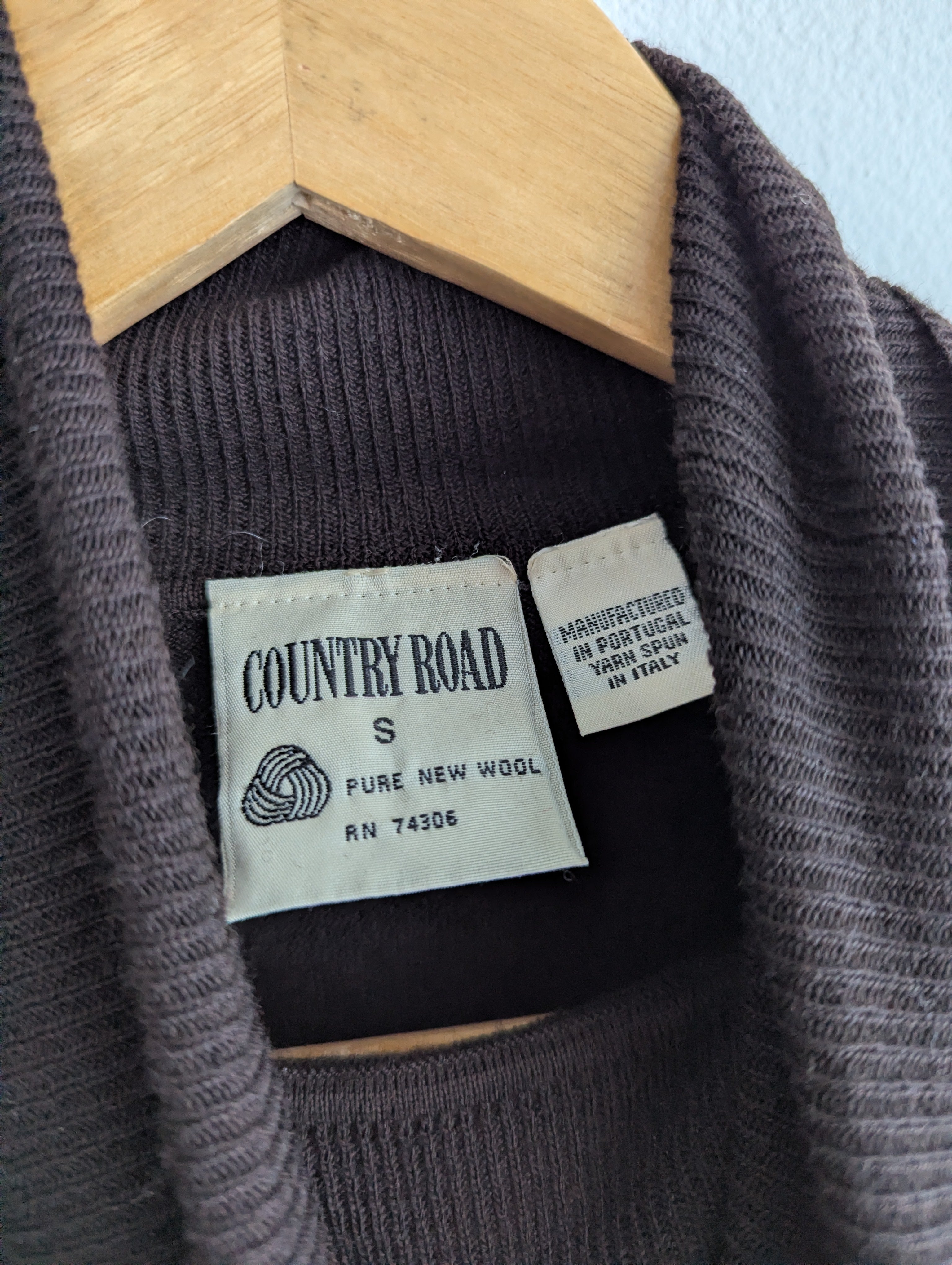 Country Road Short Sleeve Wool Jumper