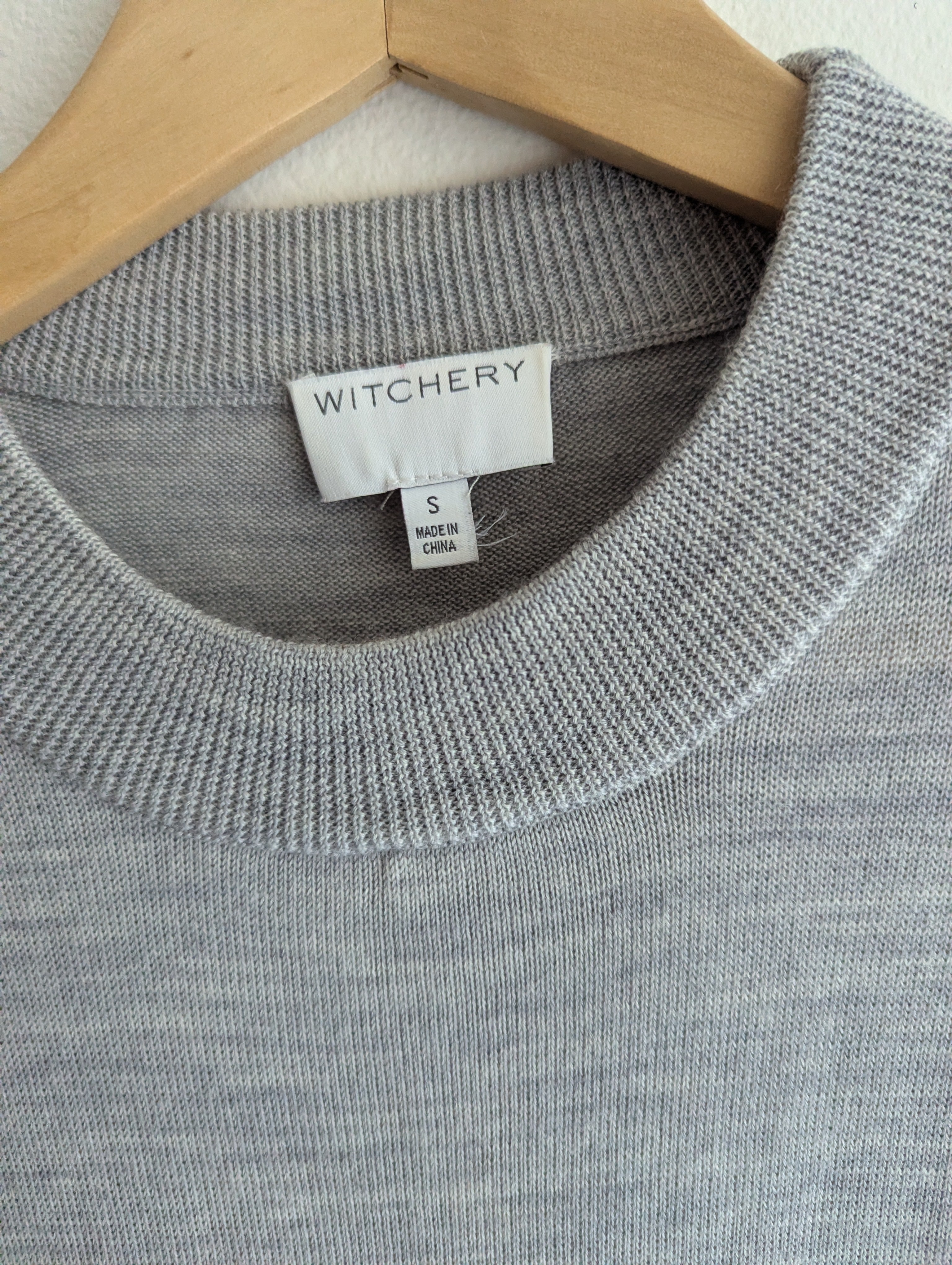 Witchery Grey Wool Jumper
