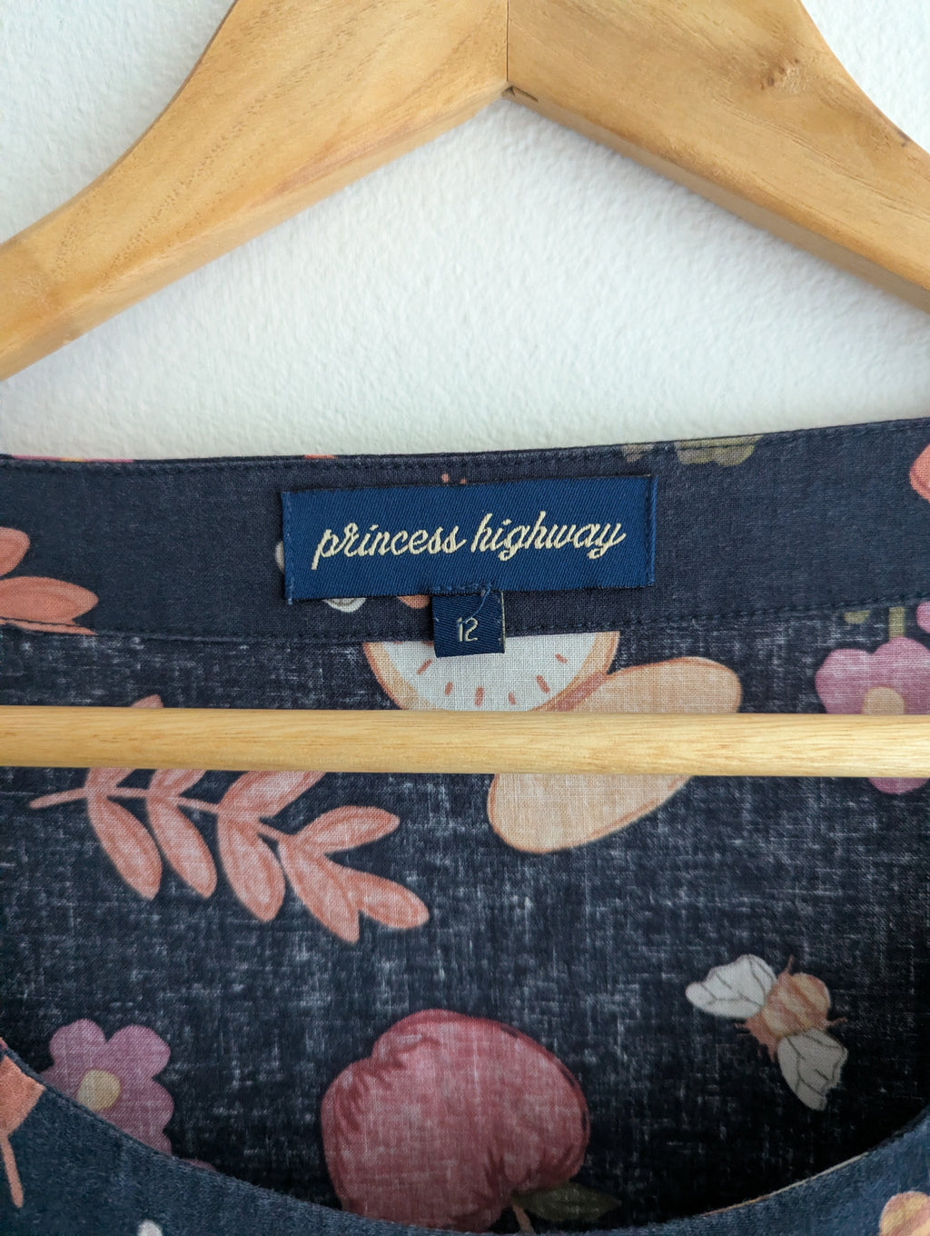 Princess Highway Navy Print Dress