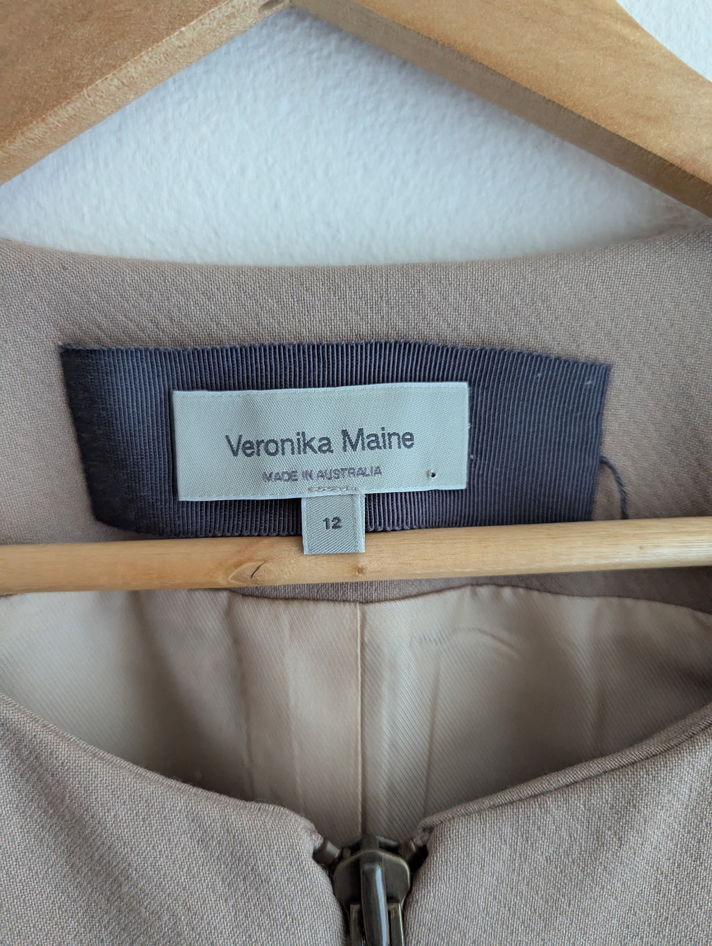 Veronika Maine Tailored Wool Coat