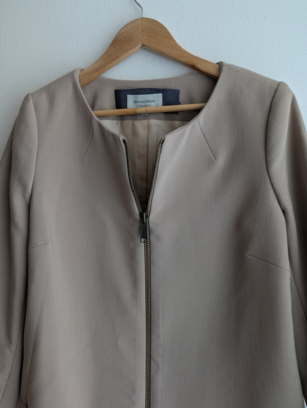 Veronika Maine Tailored Wool Coat