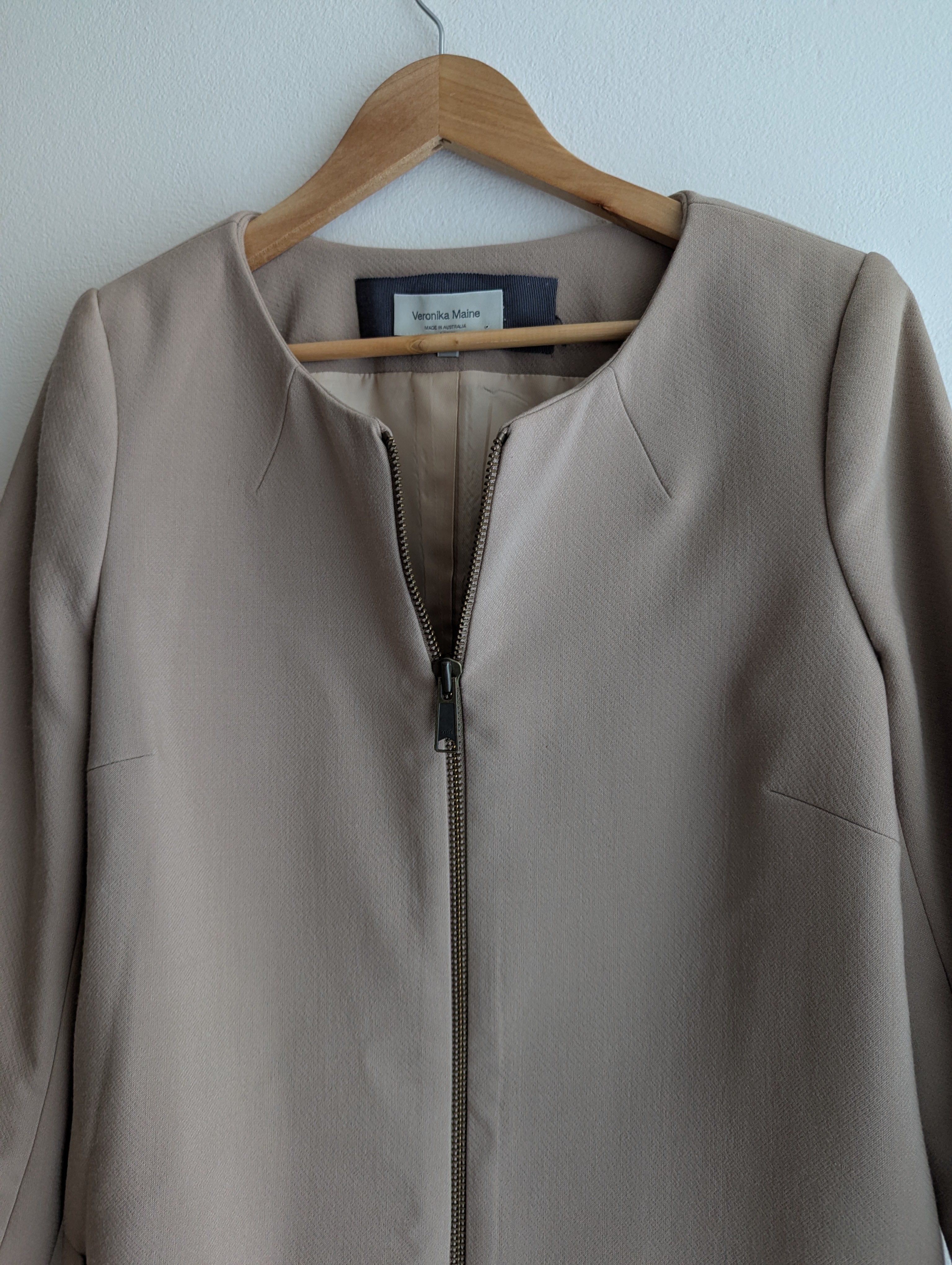 Veronika Maine Tailored Wool Coat