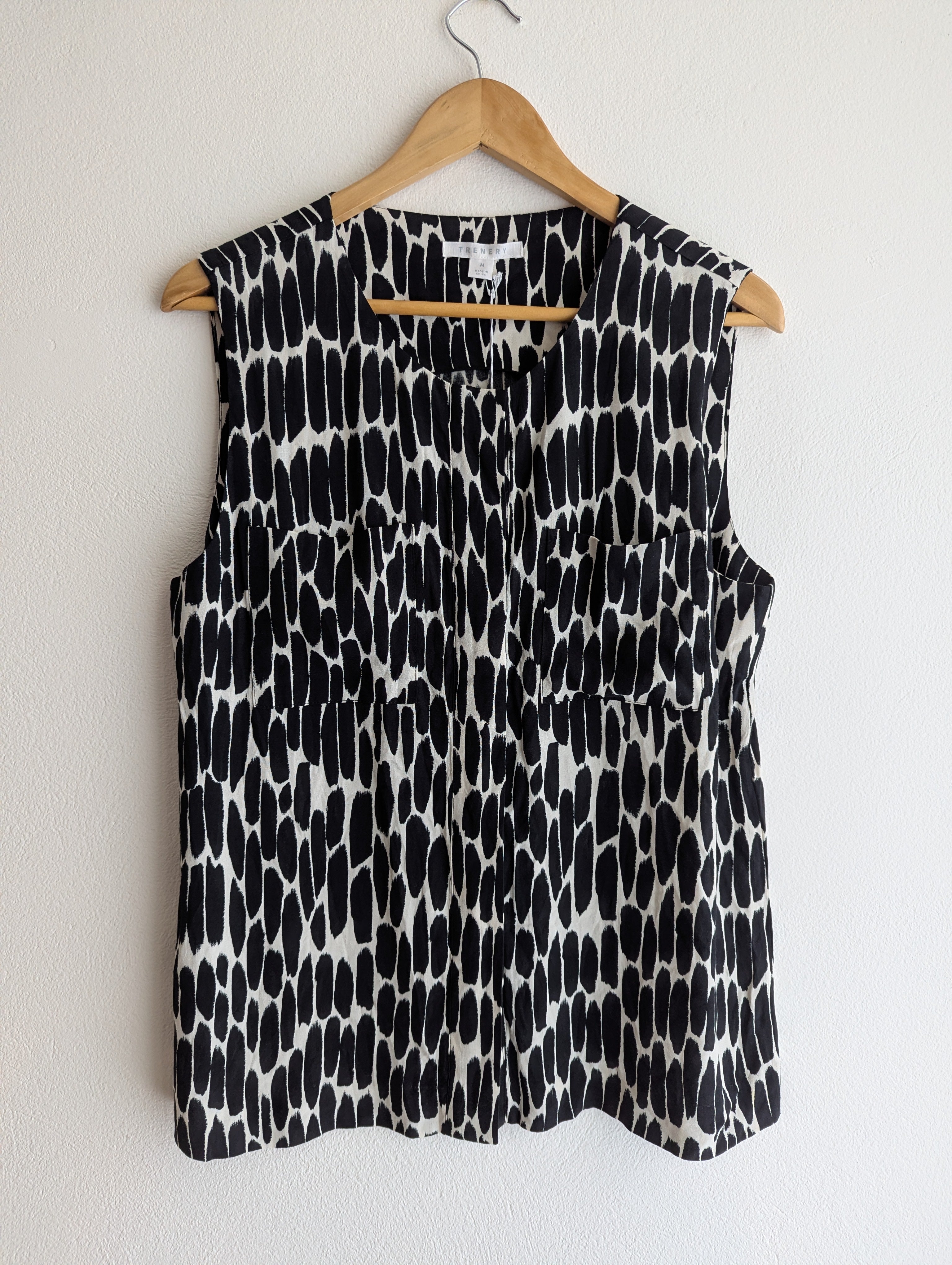 Trenery Abstract Button-Down Top