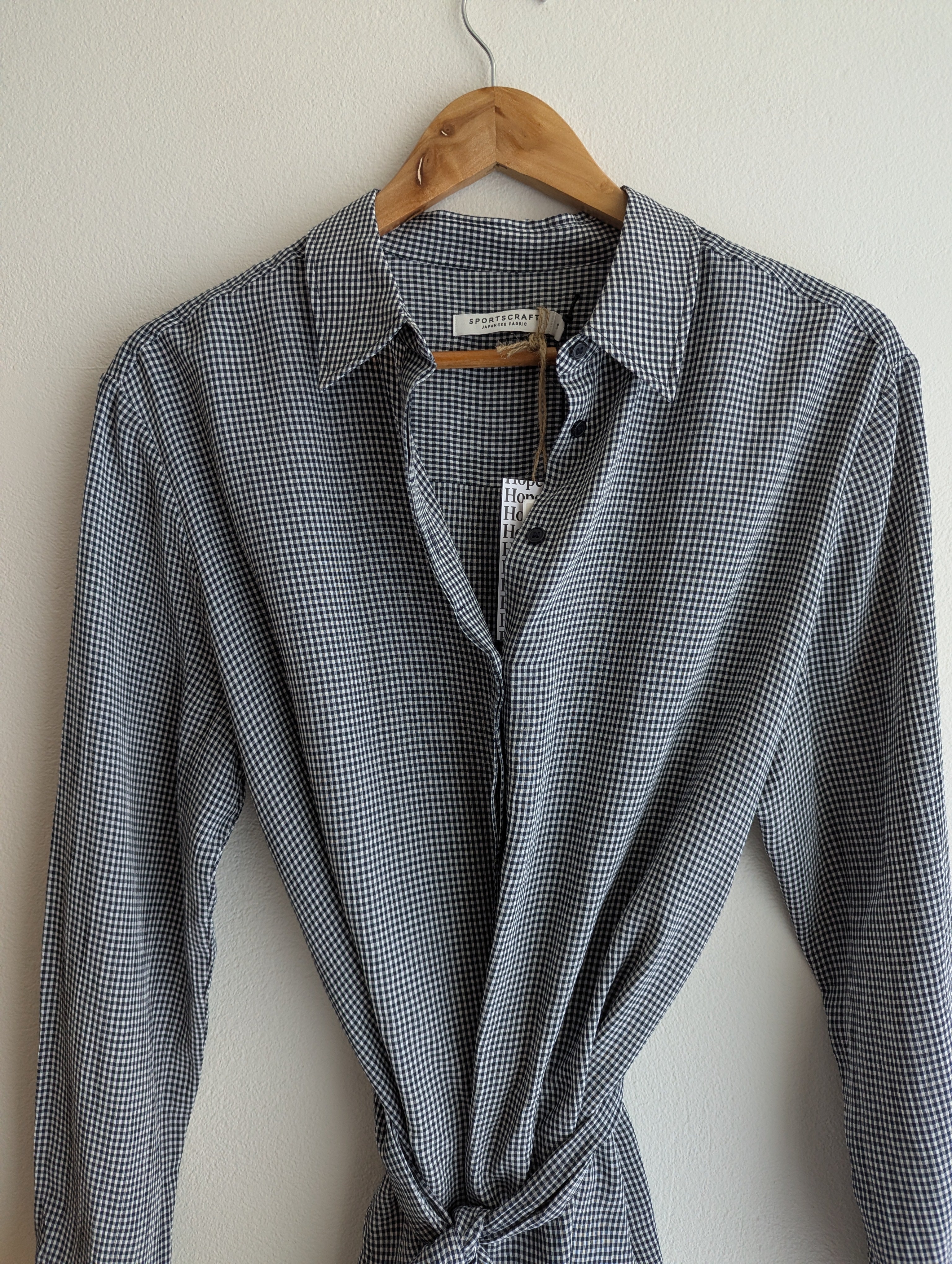 Sportscraft Check Button-Down Blouse