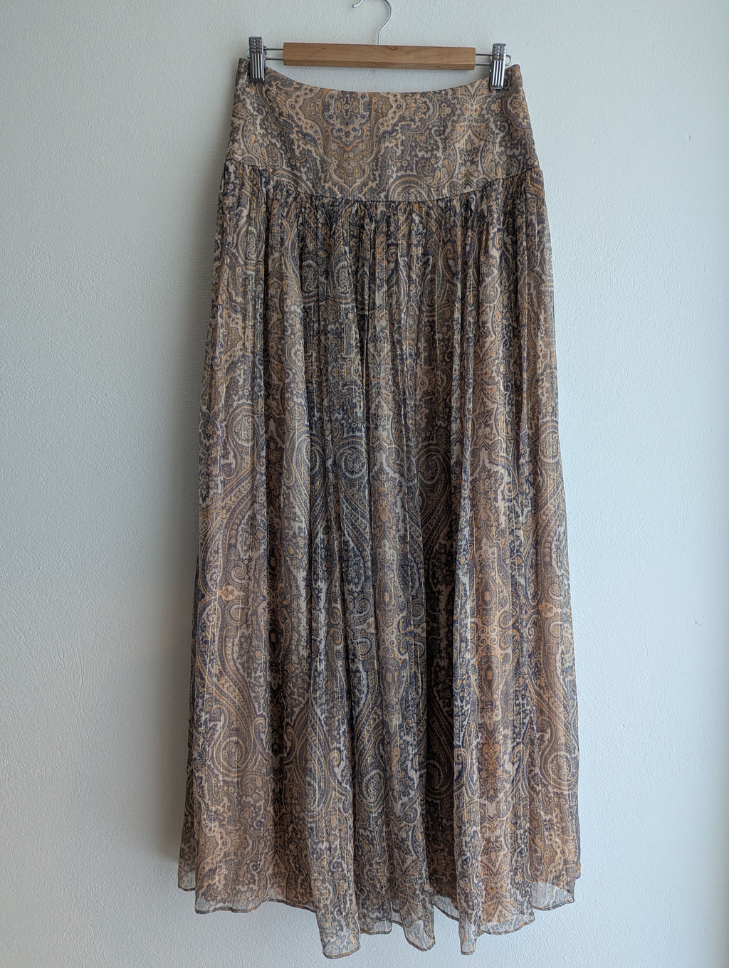 Zimmermann Paisley Silk Maxi Skirt