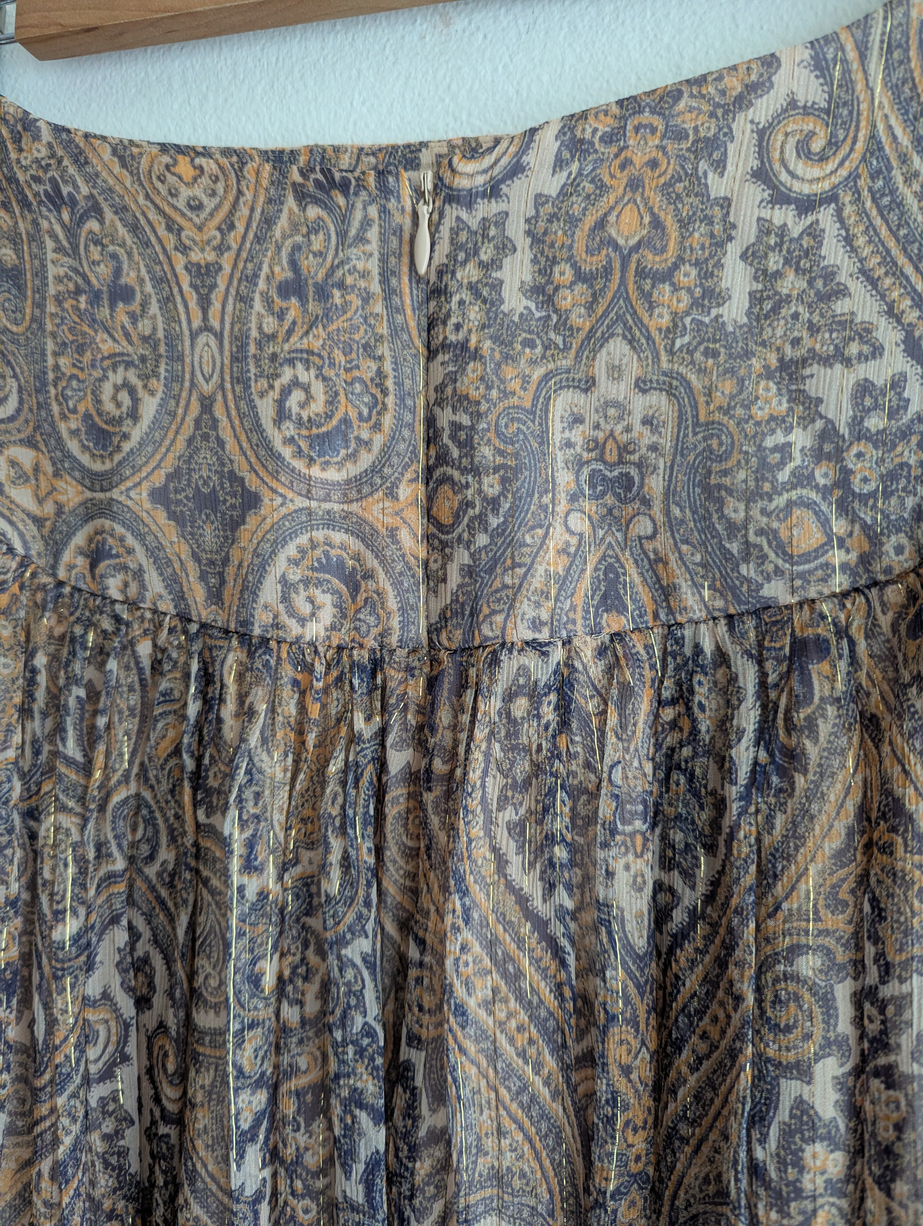 Zimmermann Paisley Silk Maxi Skirt