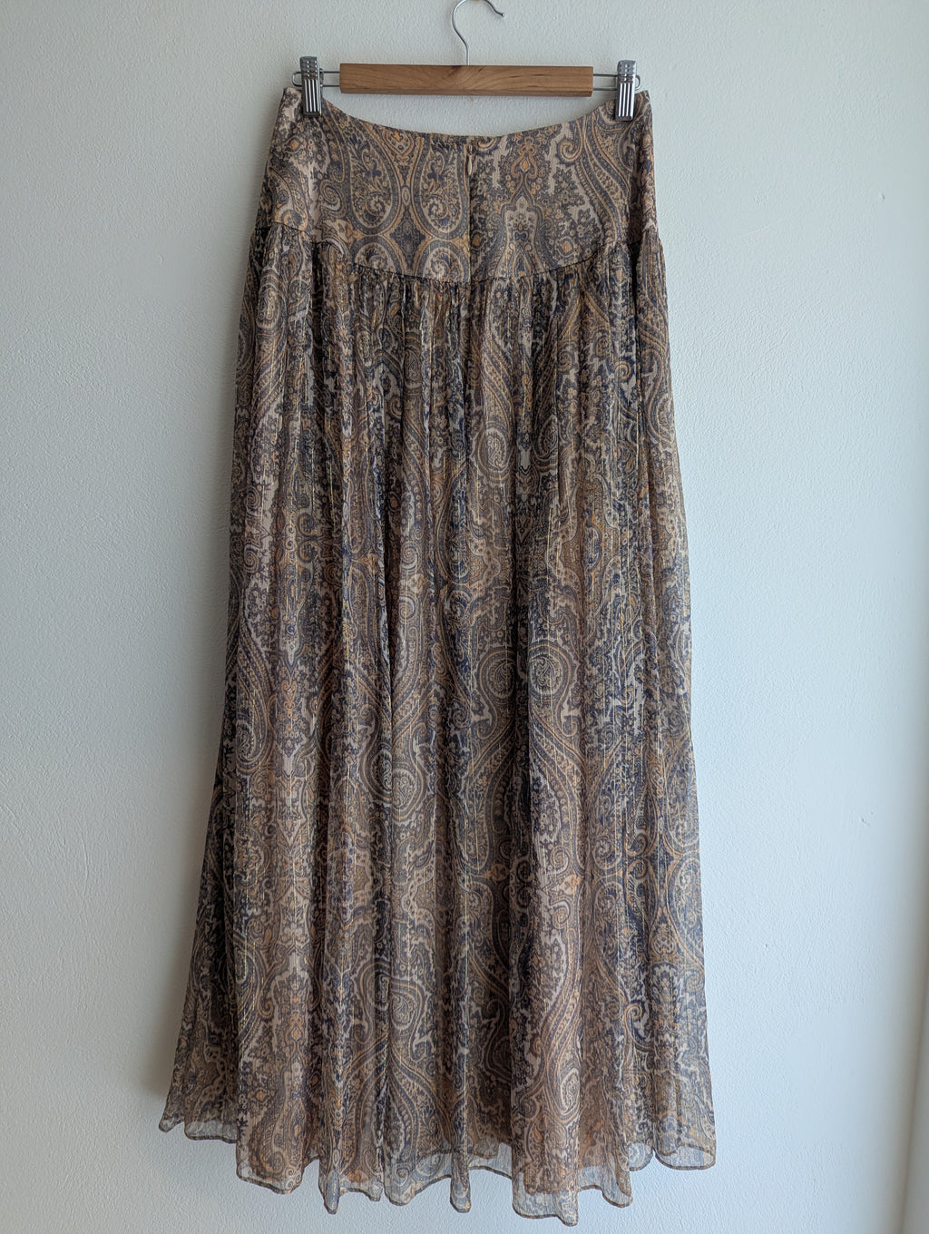 Zimmermann Paisley Silk Maxi Skirt