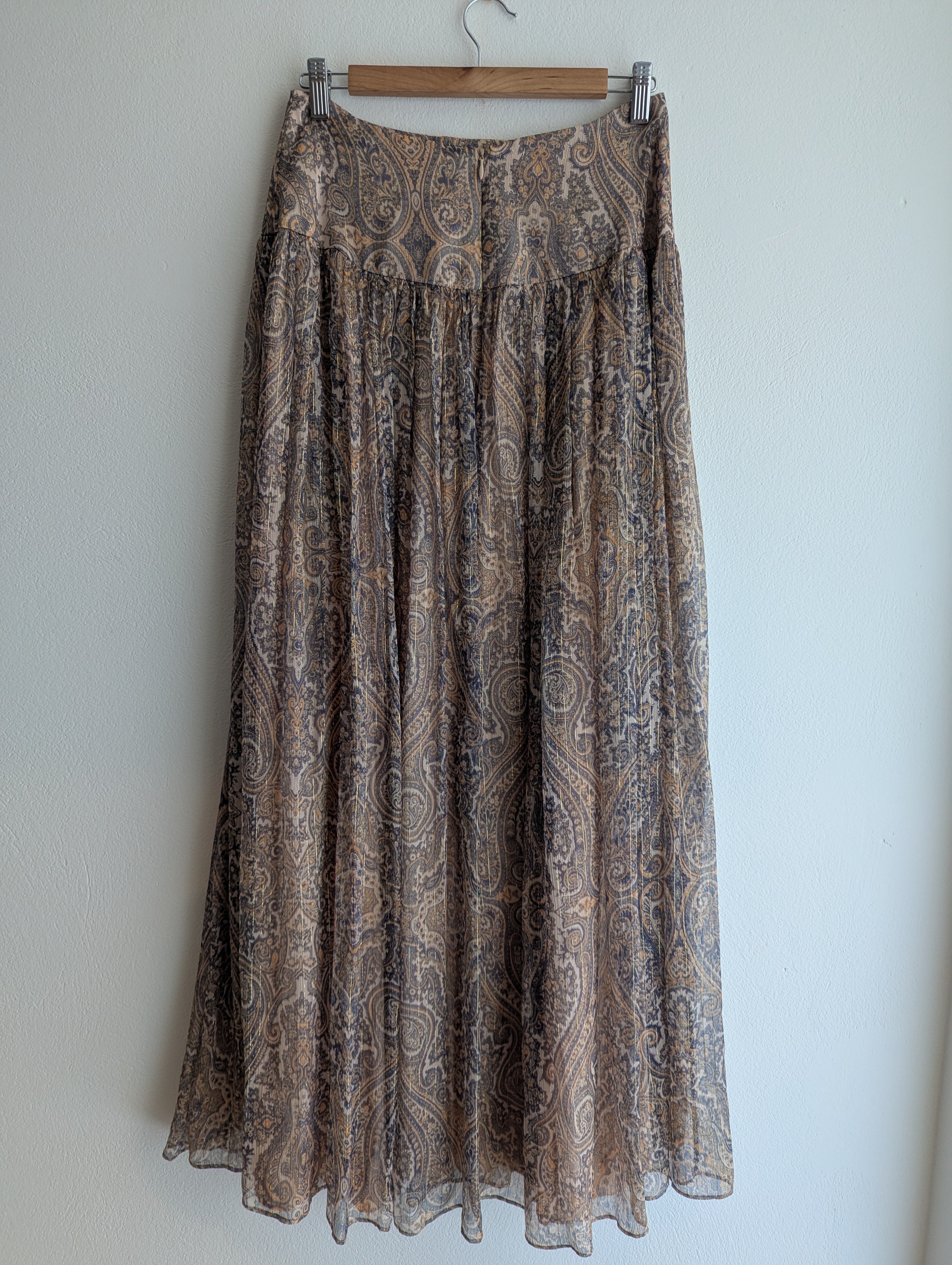 Zimmermann Paisley Silk Maxi Skirt