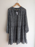Scotch & Soda Sheer Geometric Print Dress