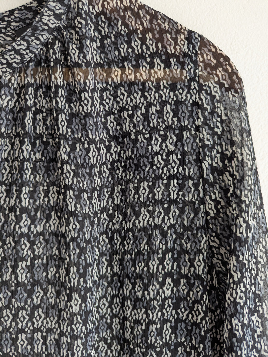 Scotch & Soda Sheer Geometric Print Dress