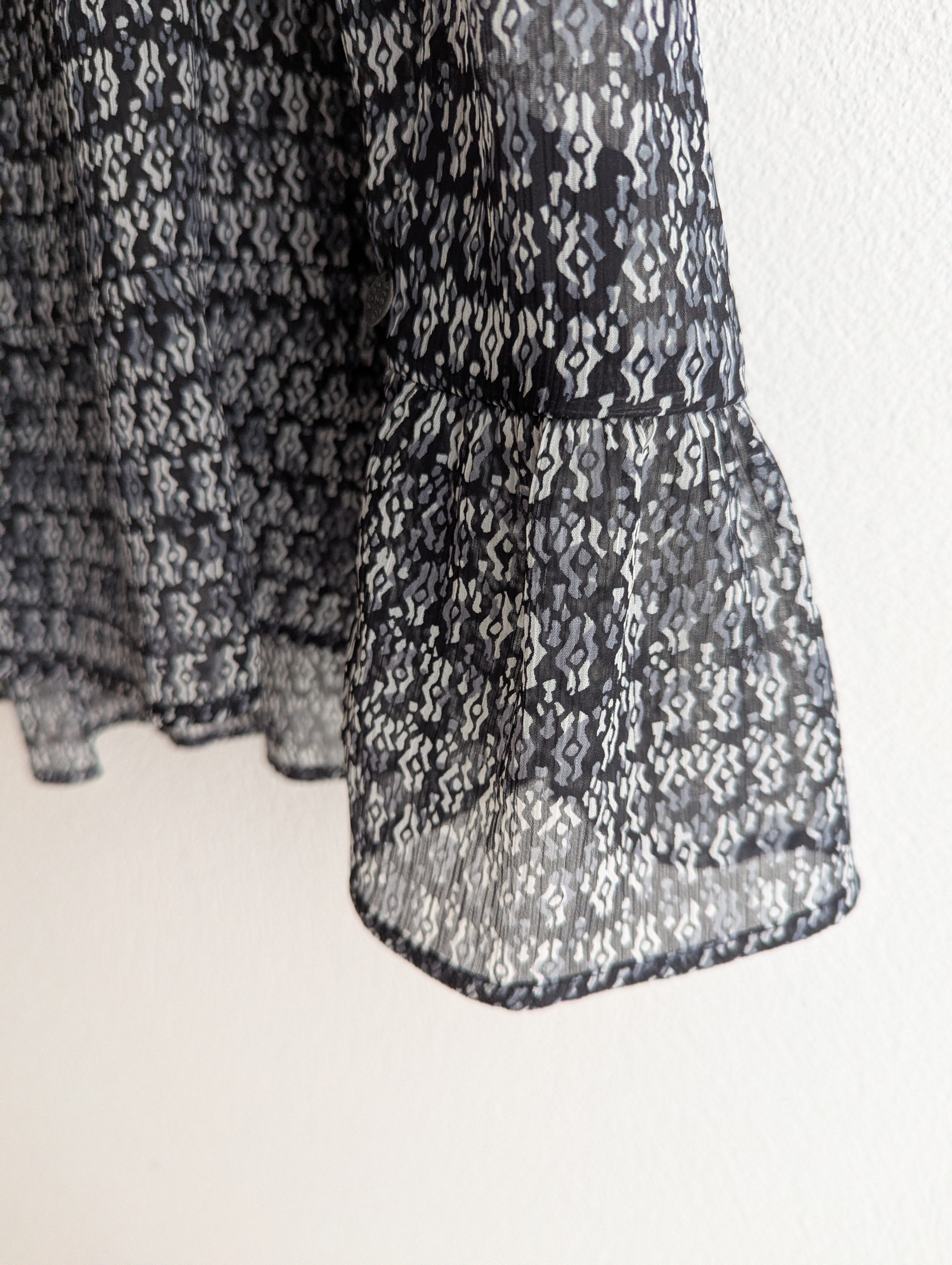 Scotch & Soda Sheer Geometric Print Dress