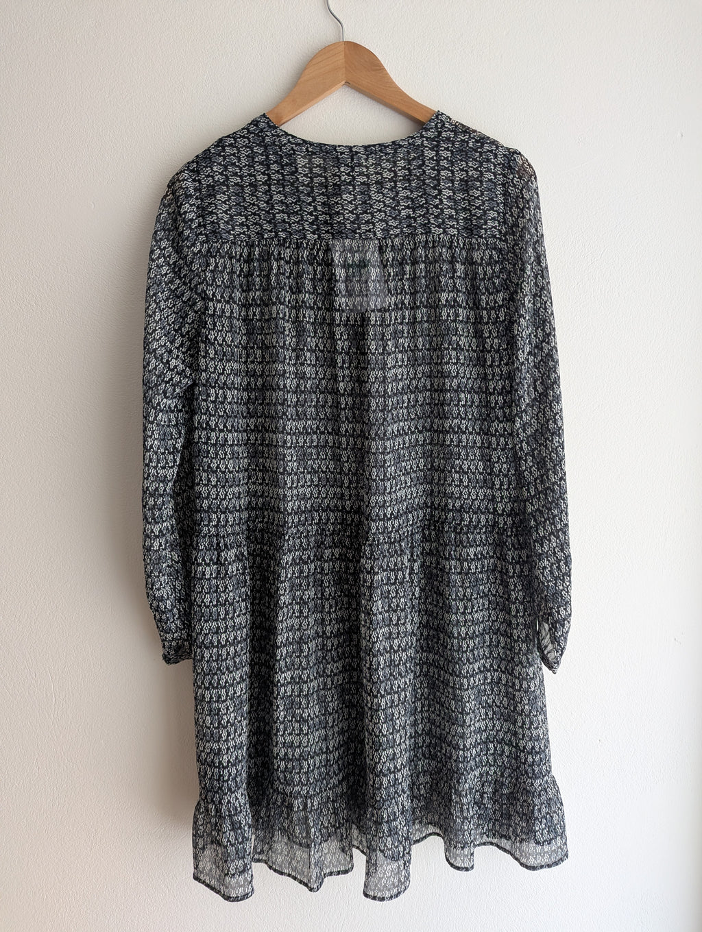 Scotch & Soda Sheer Geometric Print Dress