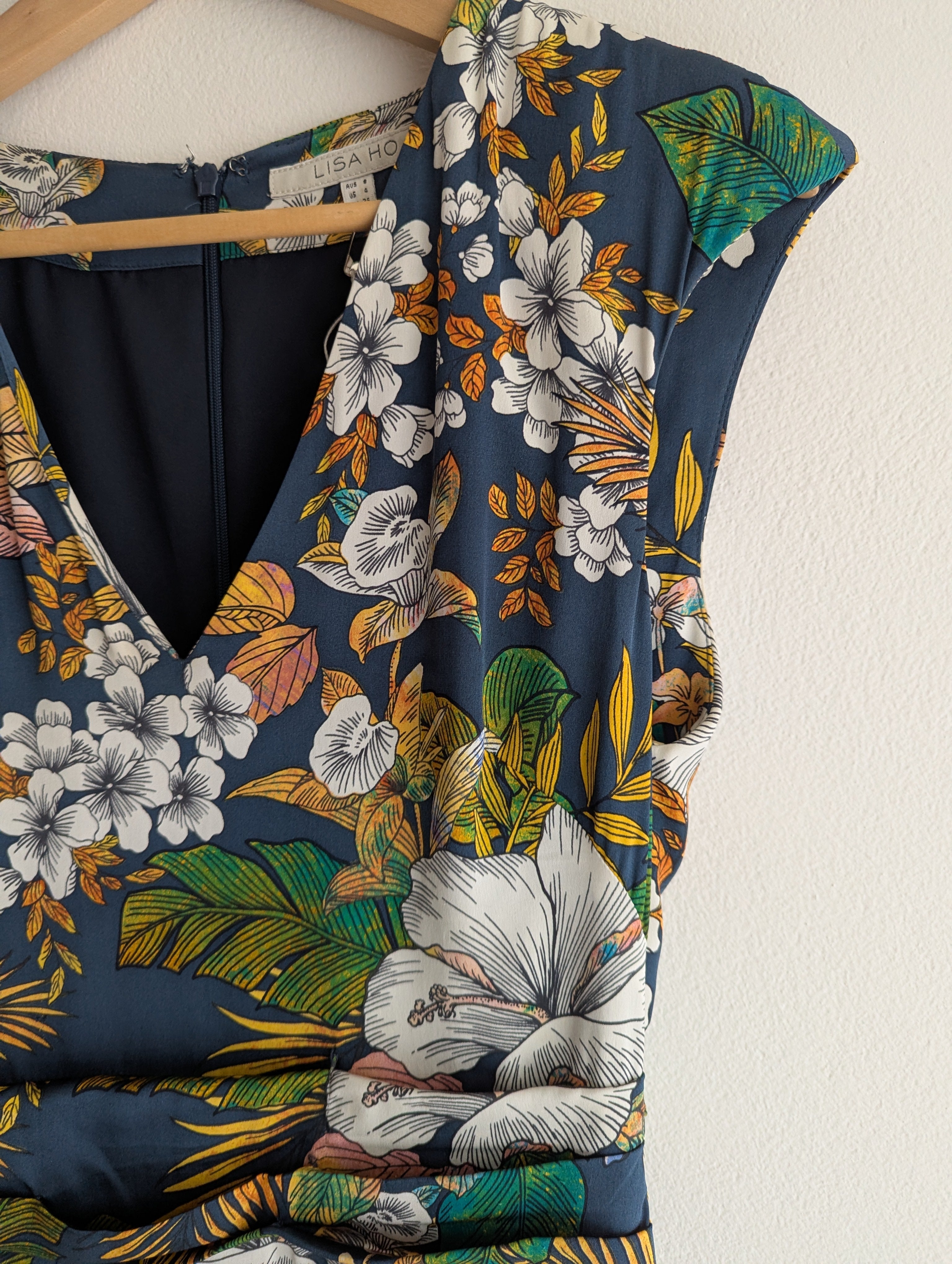 Lisa Ho Silk Floral Dress