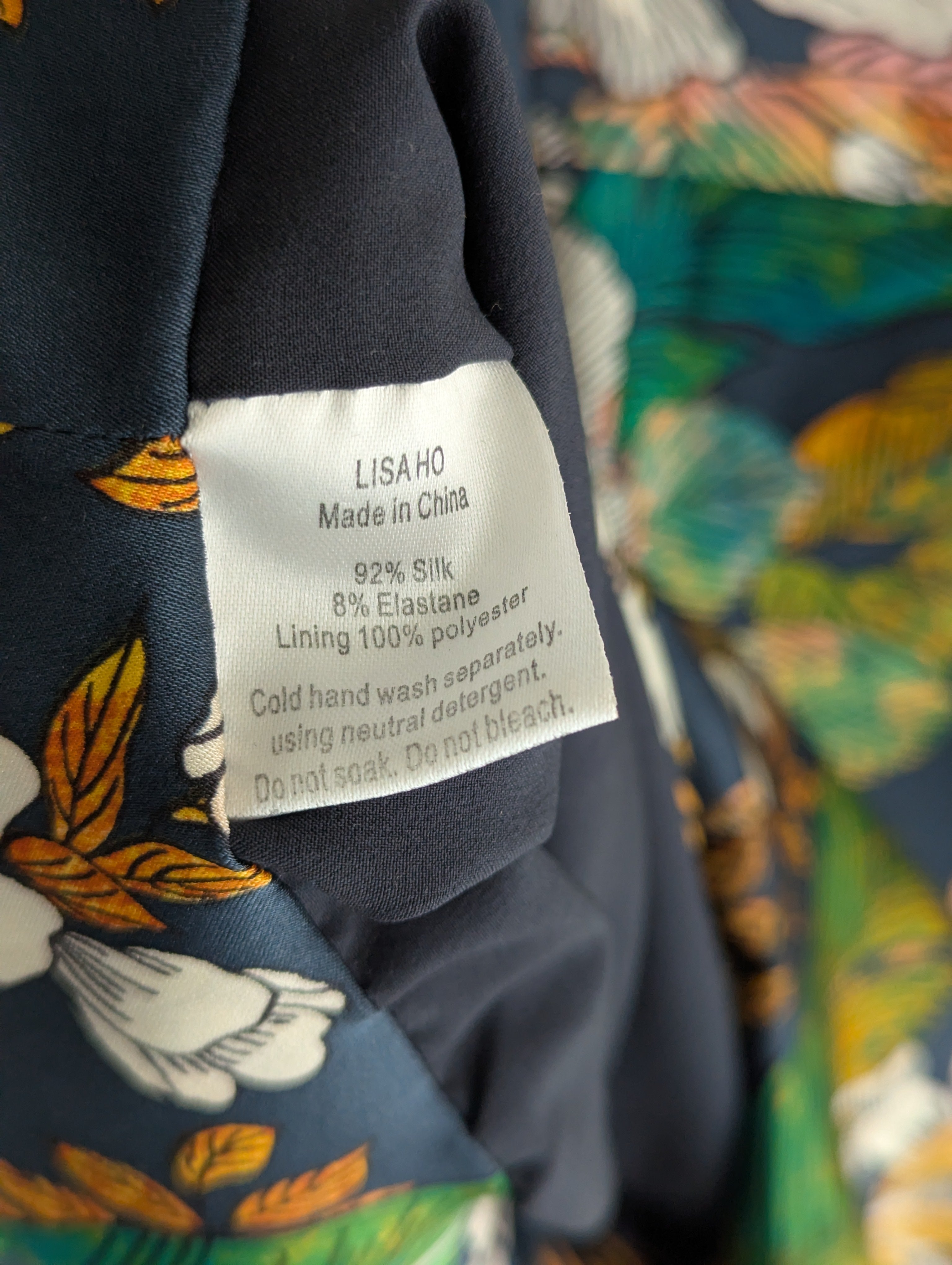 Lisa Ho Silk Floral Dress