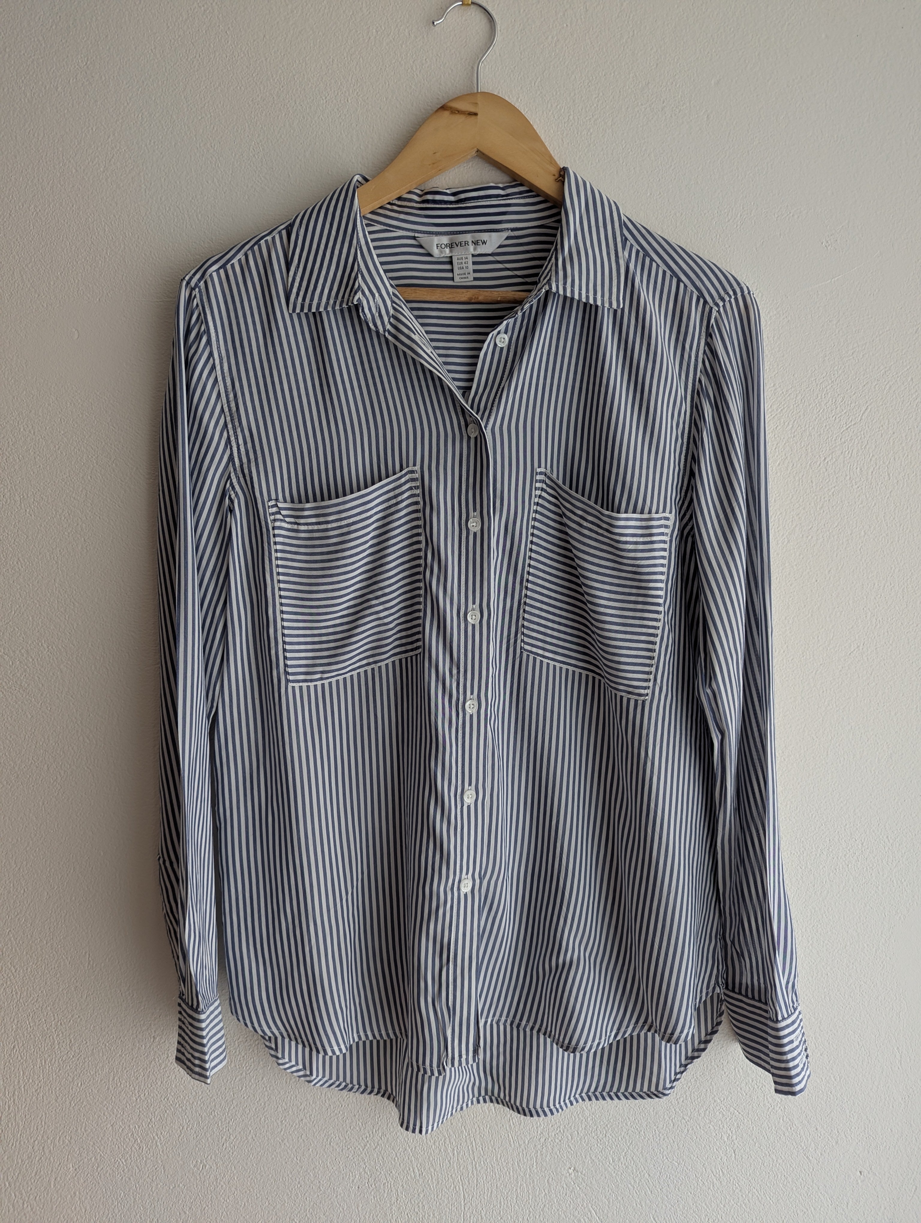 Forever New Stripe Button-Down Shirt