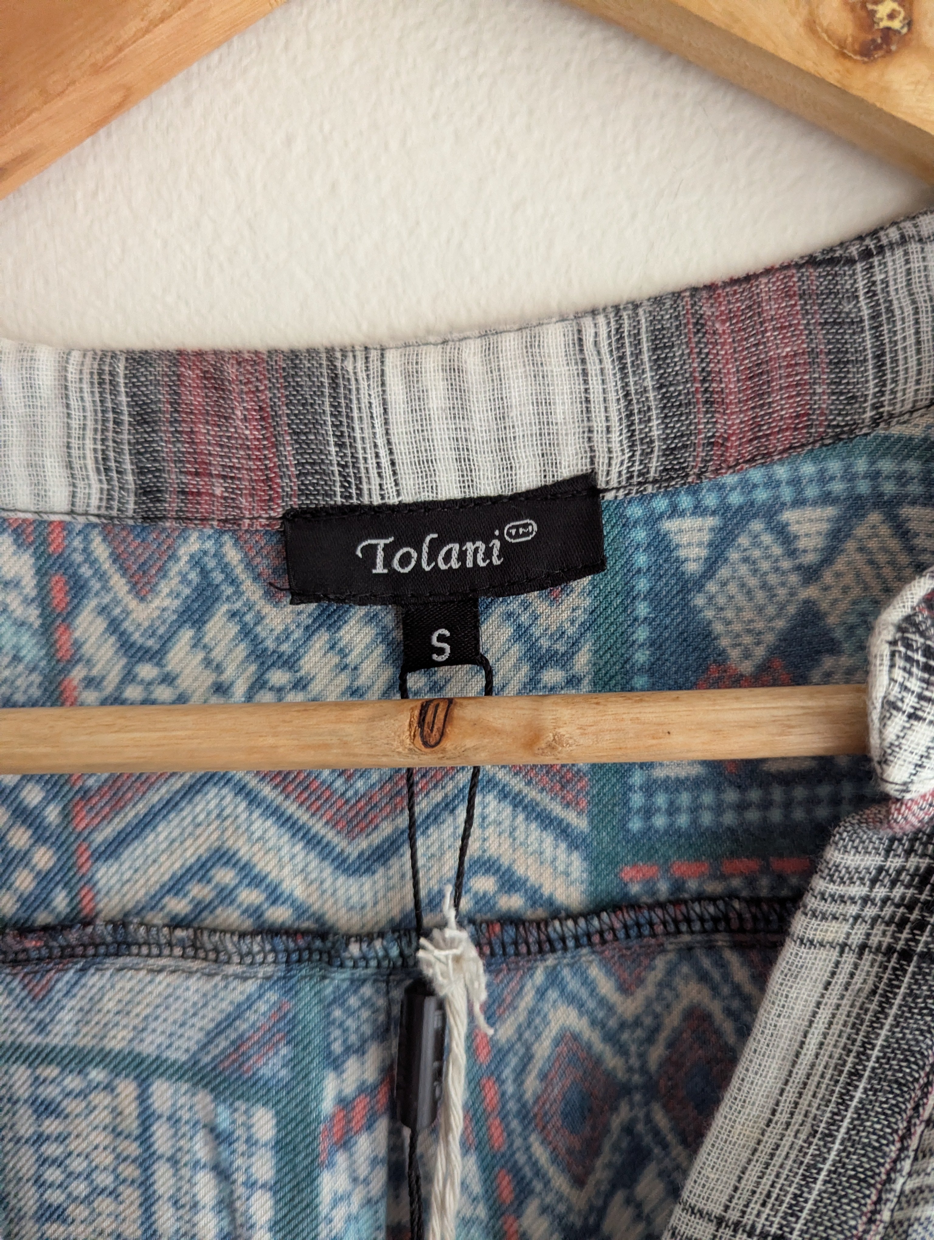 Tolani Two-Tone Pattern Dress